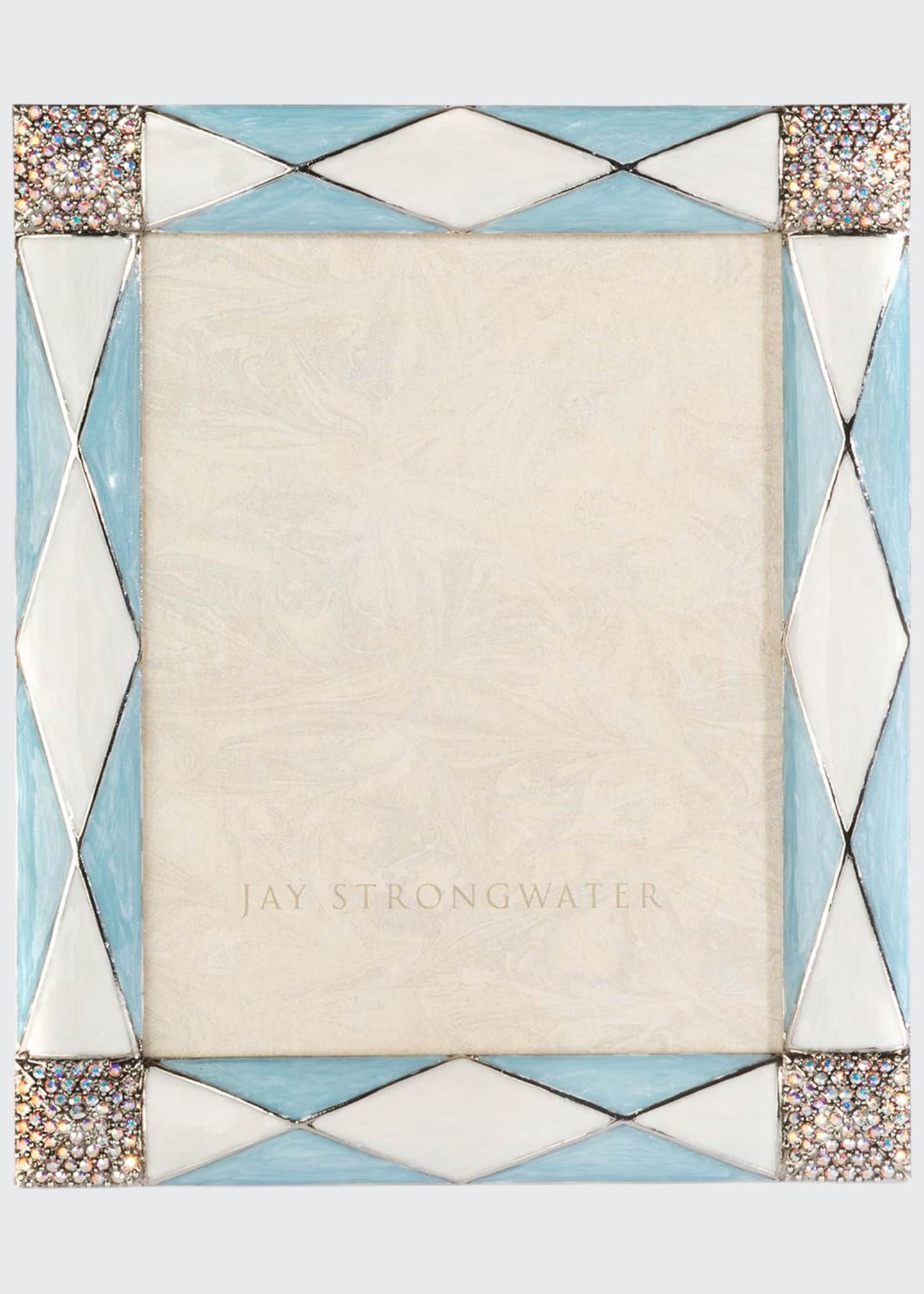 Jay Strongwater Alex Argyle Picture Frame, 3" x 4" Bergdorf Goodman