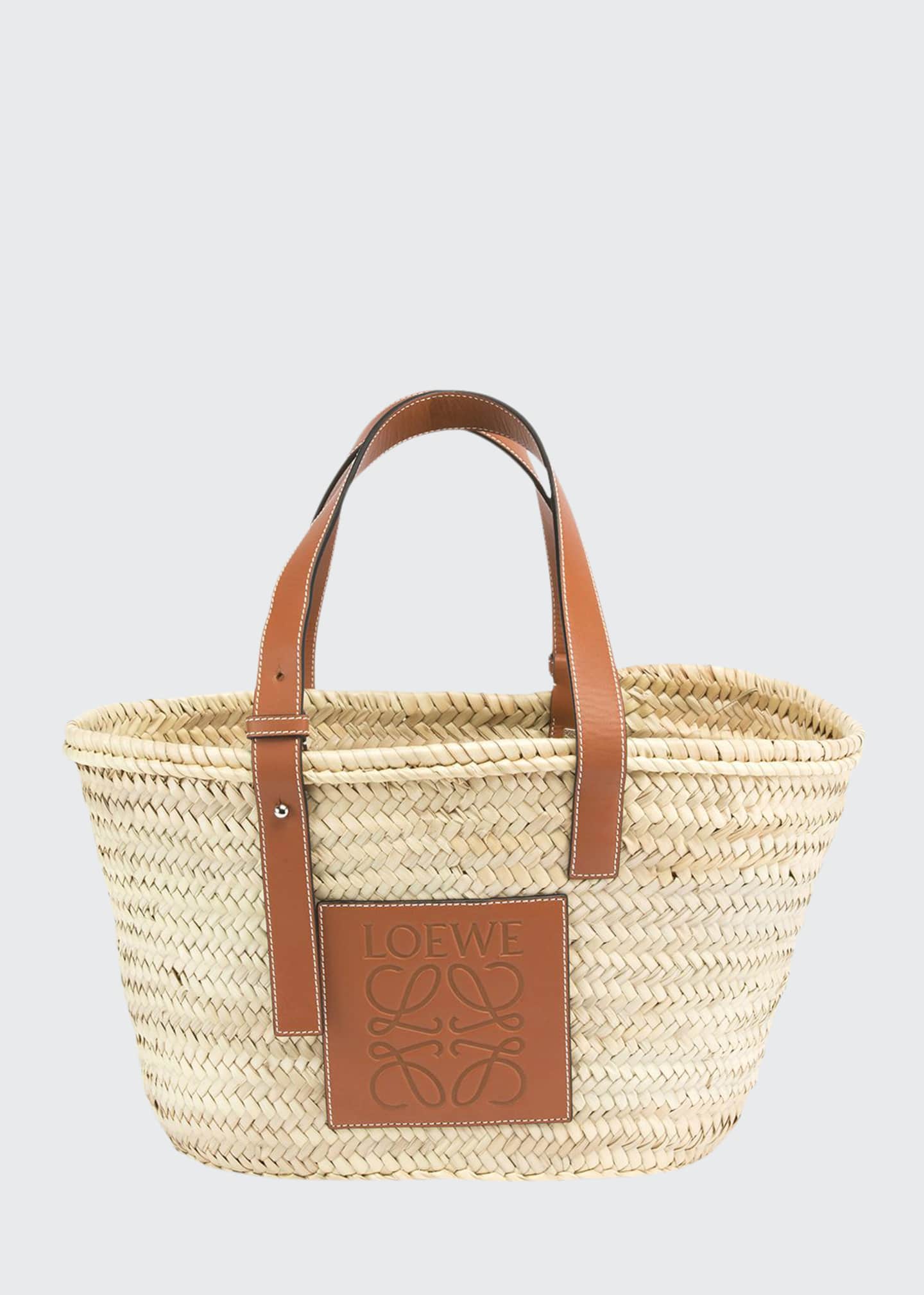 Basket Small Palm Tote Bag