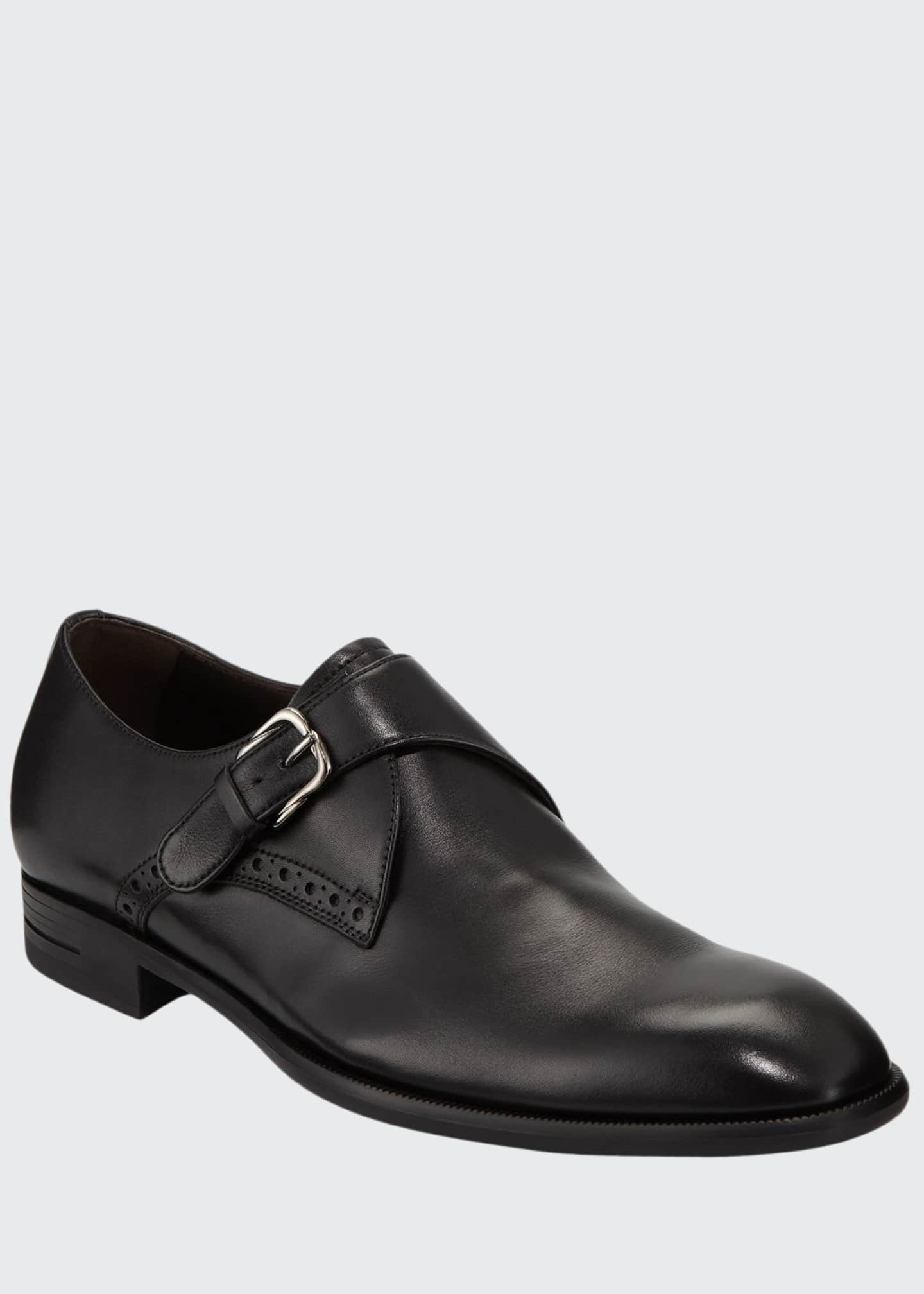 Ermenegildo Zegna Men's New Flex Monk-Strap Shoes