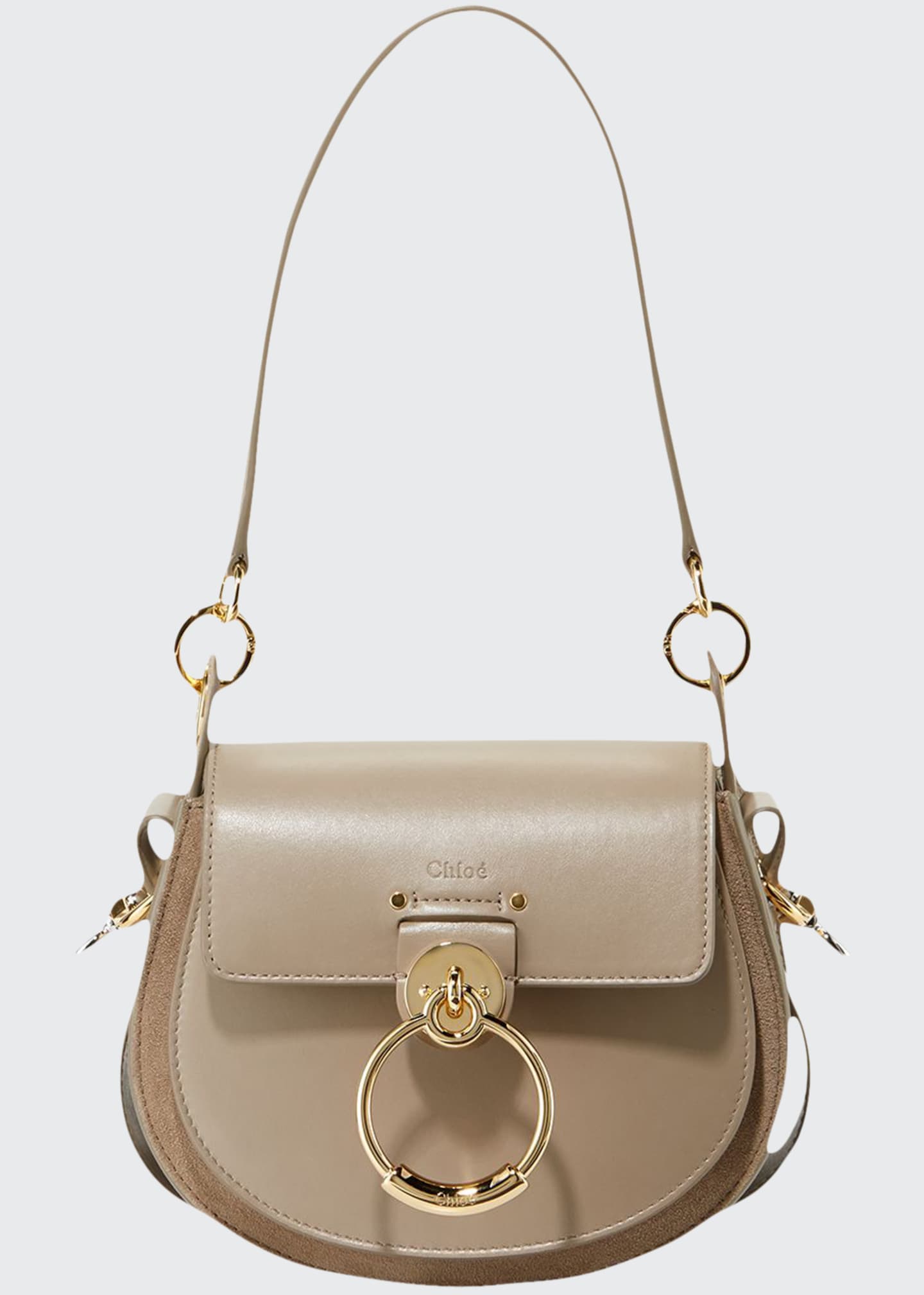 Chloe Tess Small Leather/Suede Camera Crossbody Bag Bergdorf Goodman