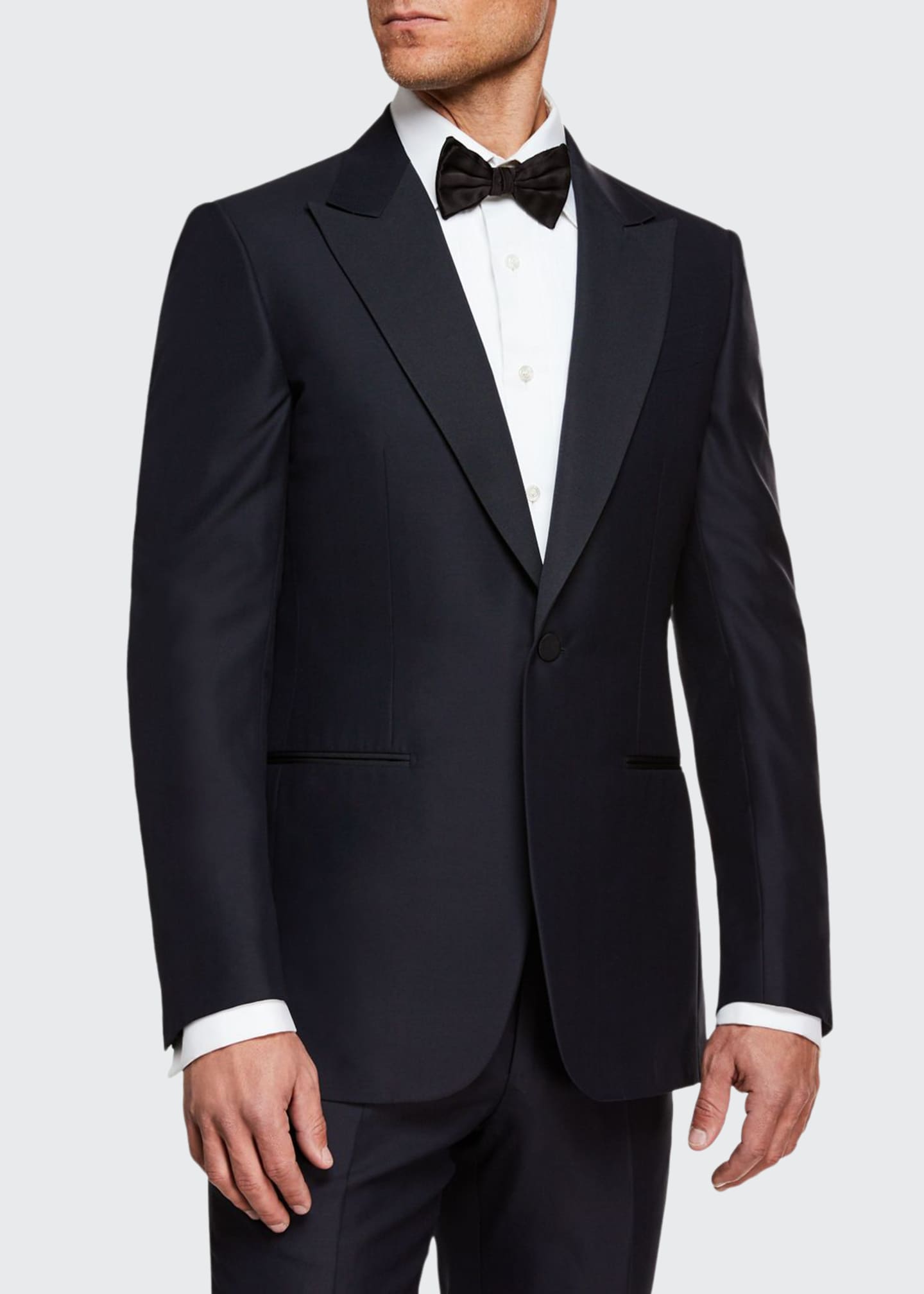 ZEGNA Men's Silk-Lapel Wool Two-Piece Tuxedo Suit - Bergdorf Goodman