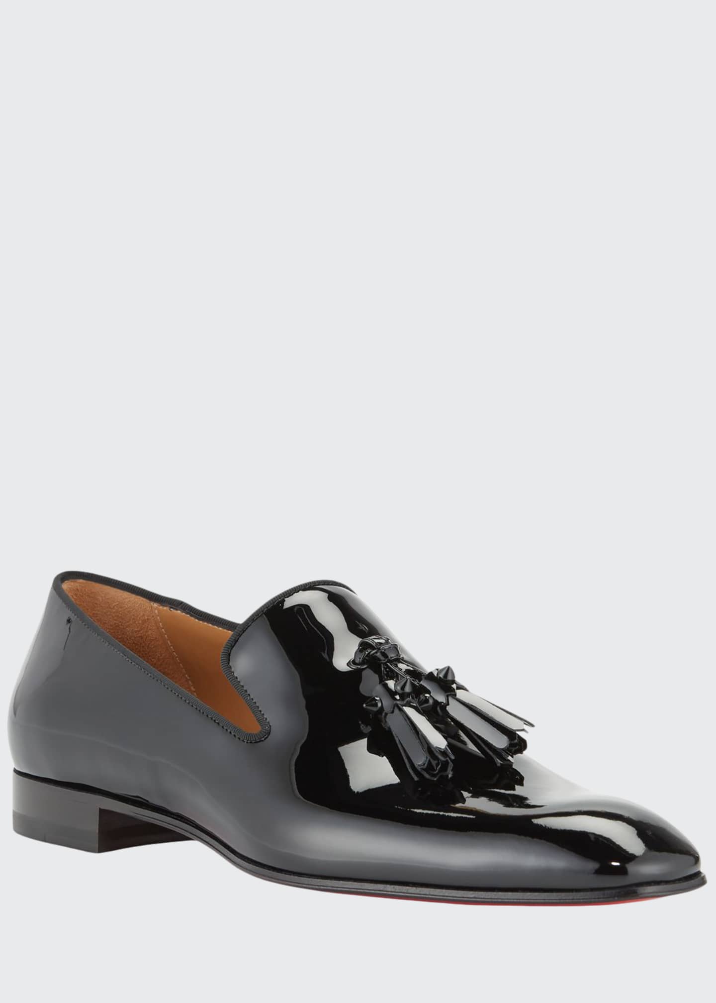 Christian Louboutin Men's Dandelion Patent Leather Tassel Loafers