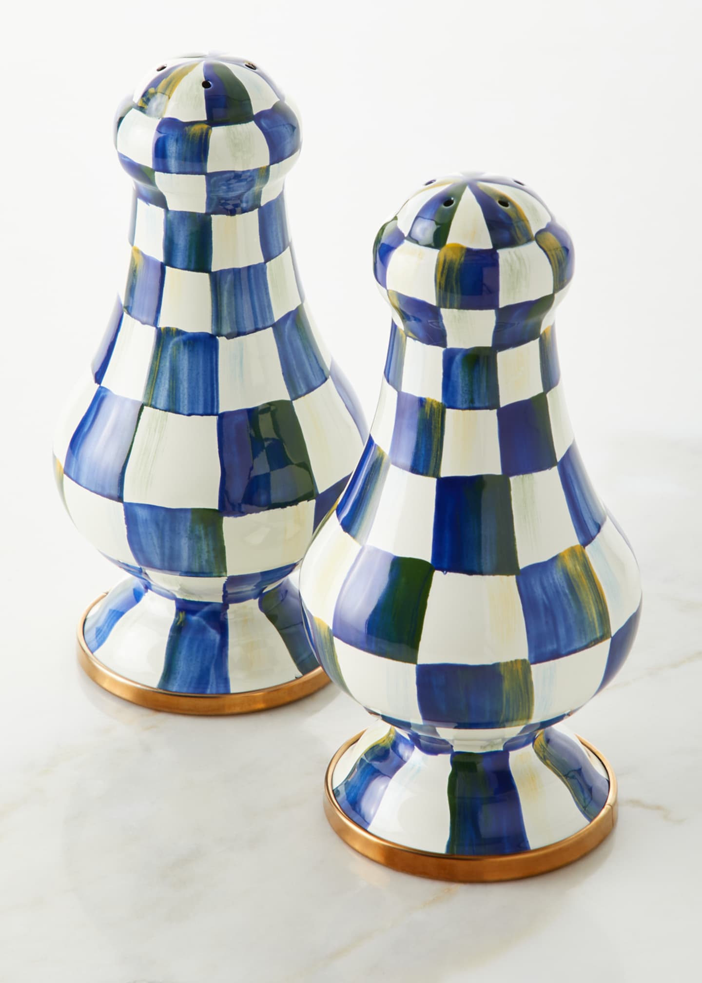Mackenzie Childs Salt And Pepper Shakers