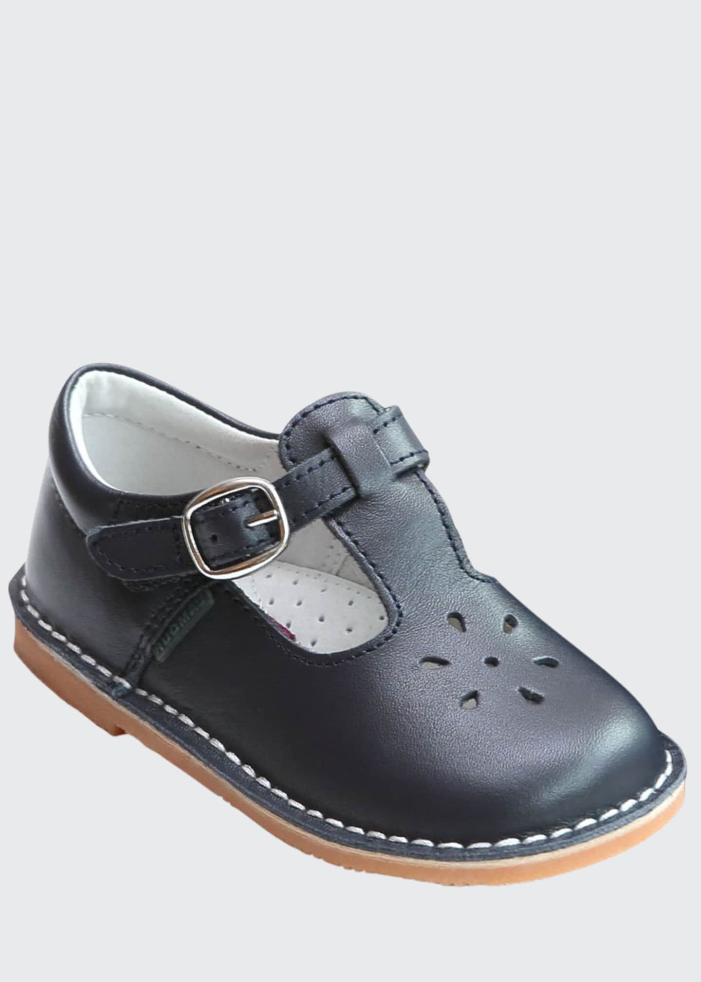 L'Amour Shoes Joy Leather Cutout TStrap Mary Jane, Baby/Toddler/Kids