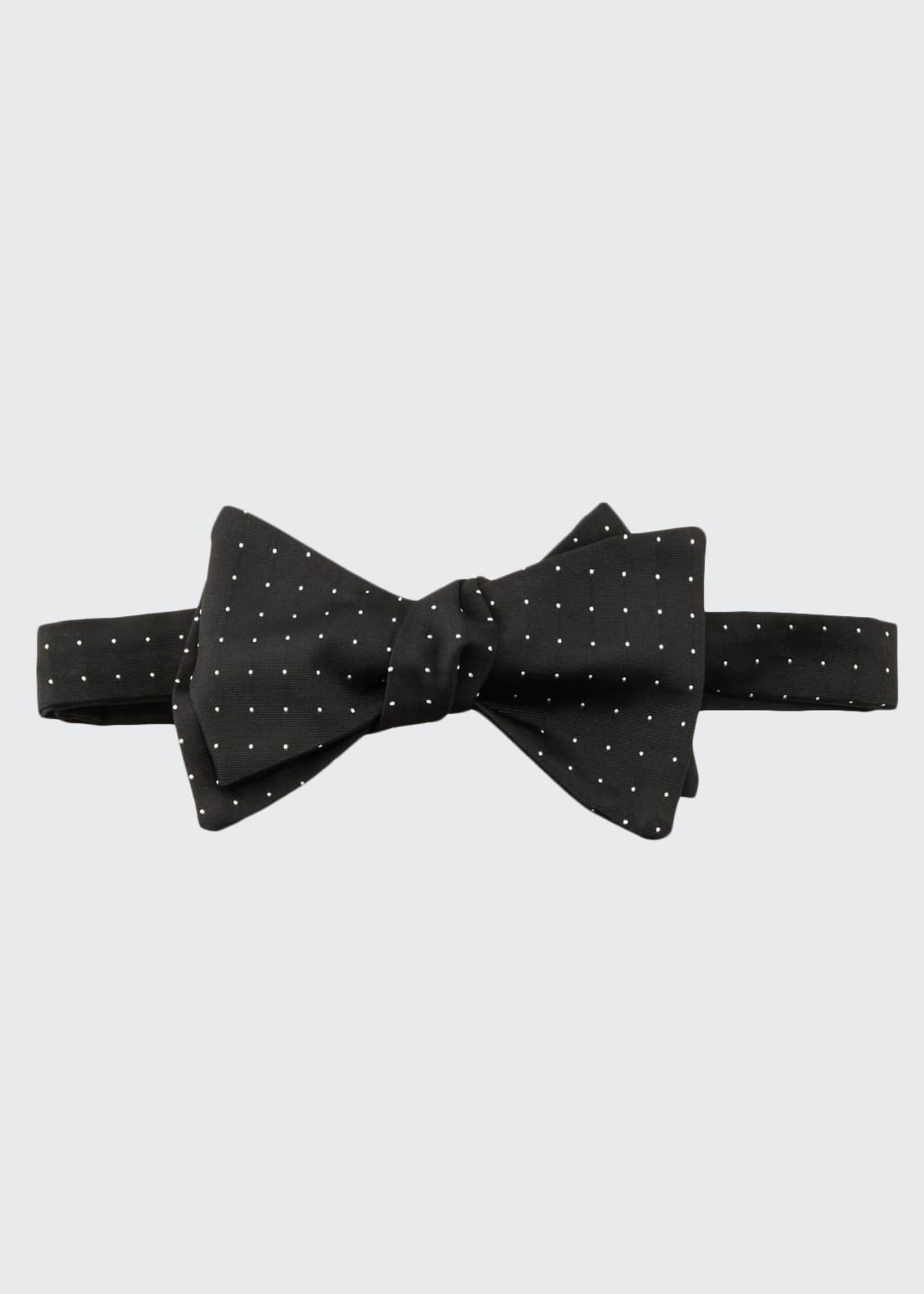 Ralph Lauren Purple Label Pin-Dot Silk Bow Tie - Bergdorf Goodman