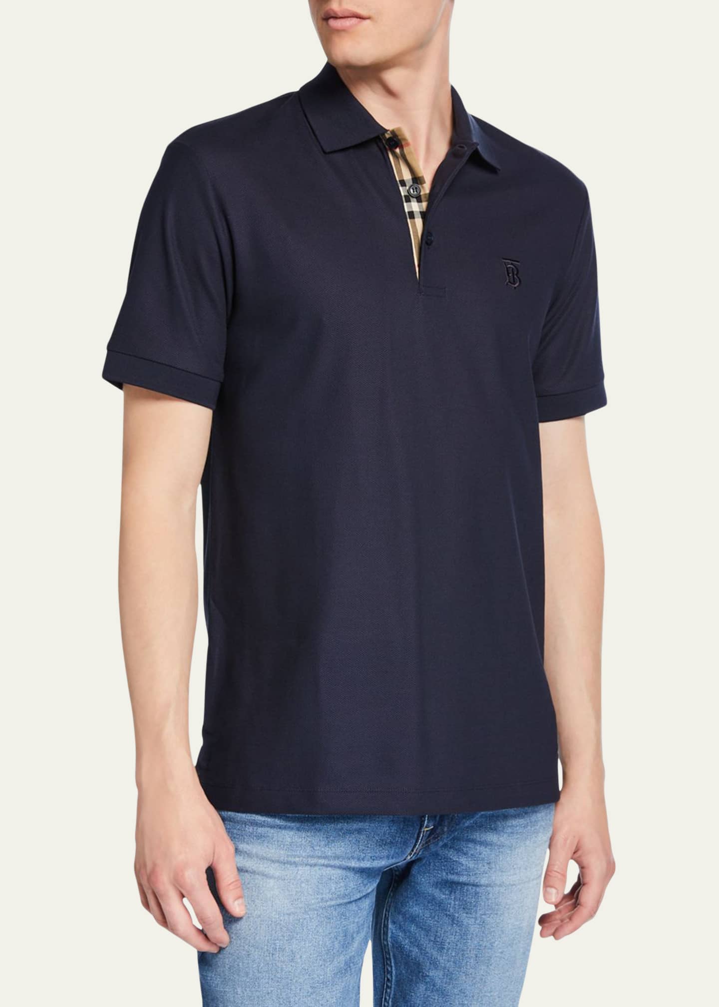 Burberry shirt men's polo Clearance