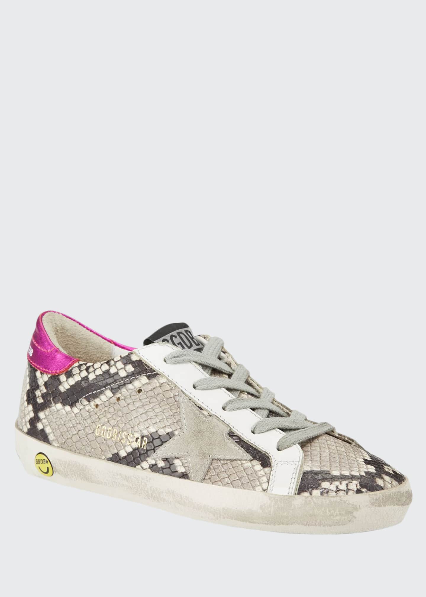 snakeskin golden goose sneakers