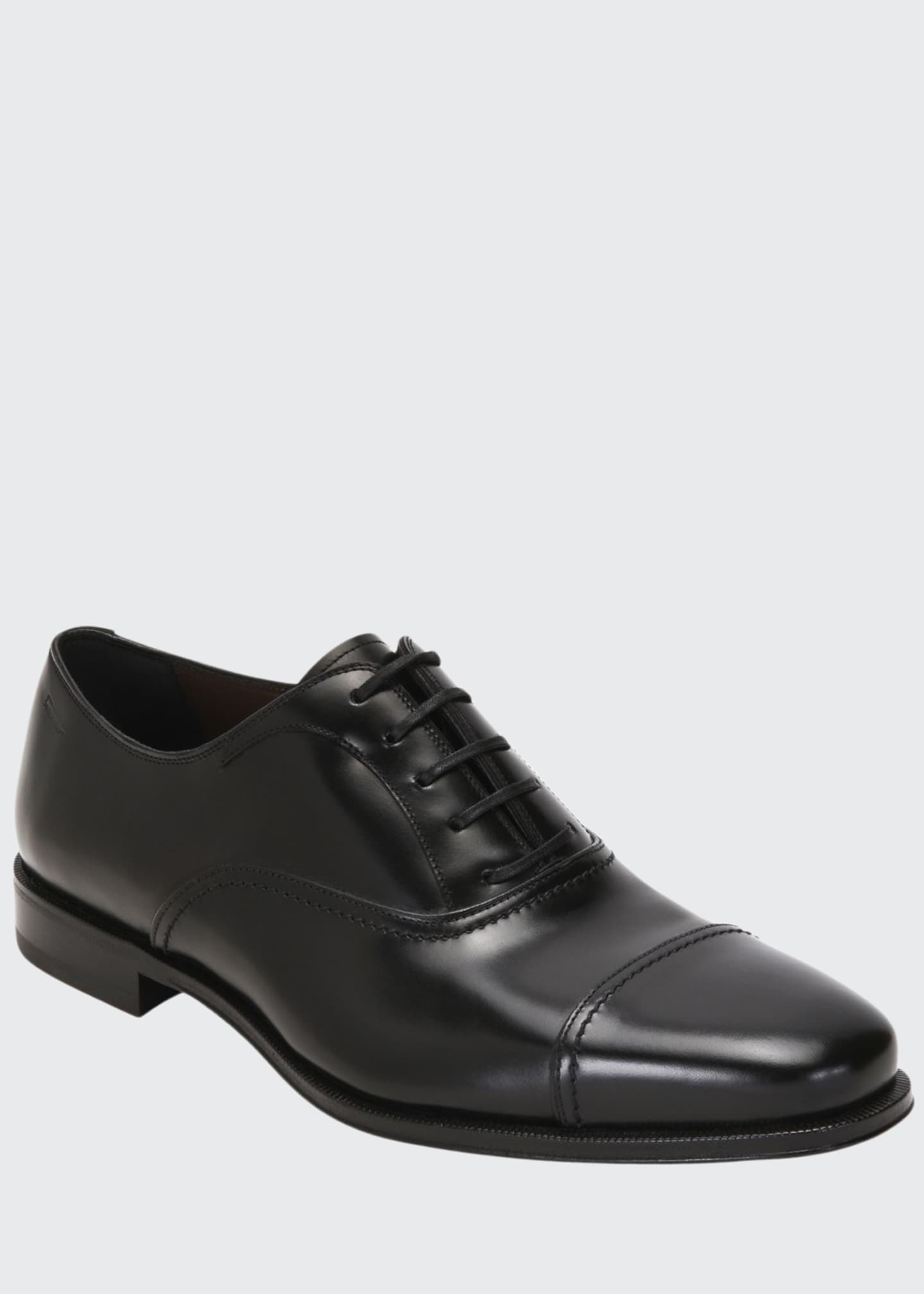 Salvatore Ferragamo Men's Seul Leather Oxford Shoes Bergdorf Goodman