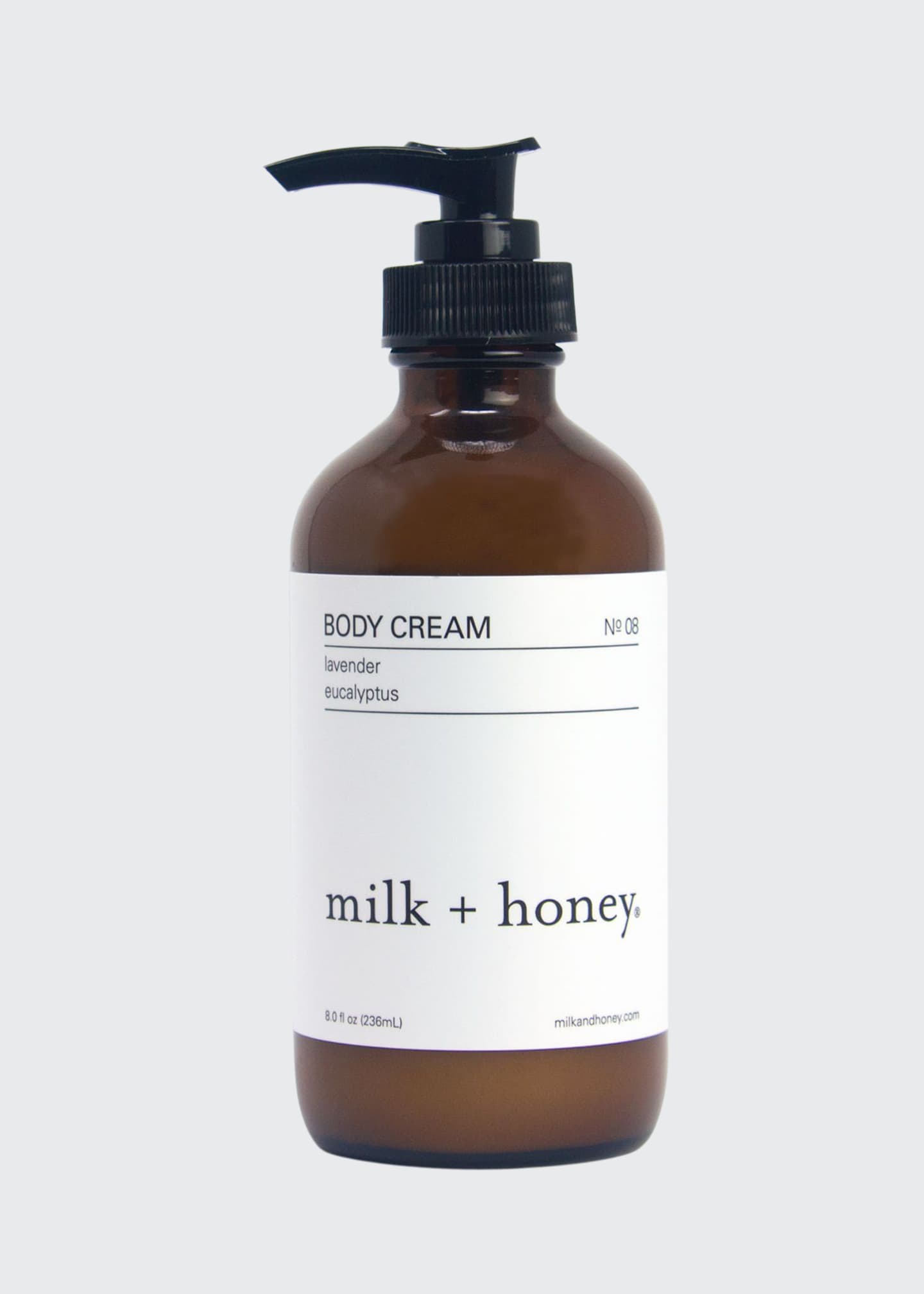 milk + honey Body Cream No.08 (Lavender & Eucalyptus), 8 oz. / 236ml