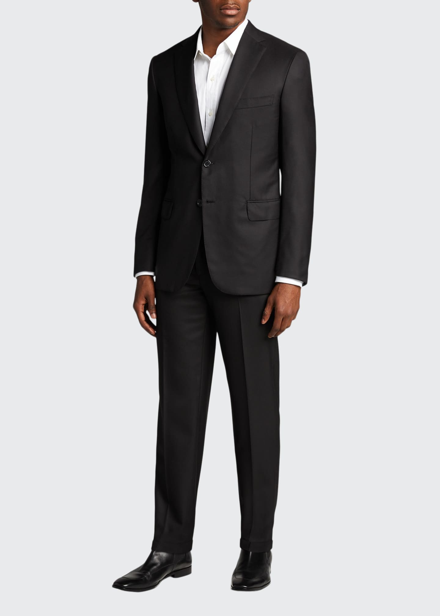 Brioni Men's Brunico Essential Virgin Wool TwoPiece Suit Bergdorf
