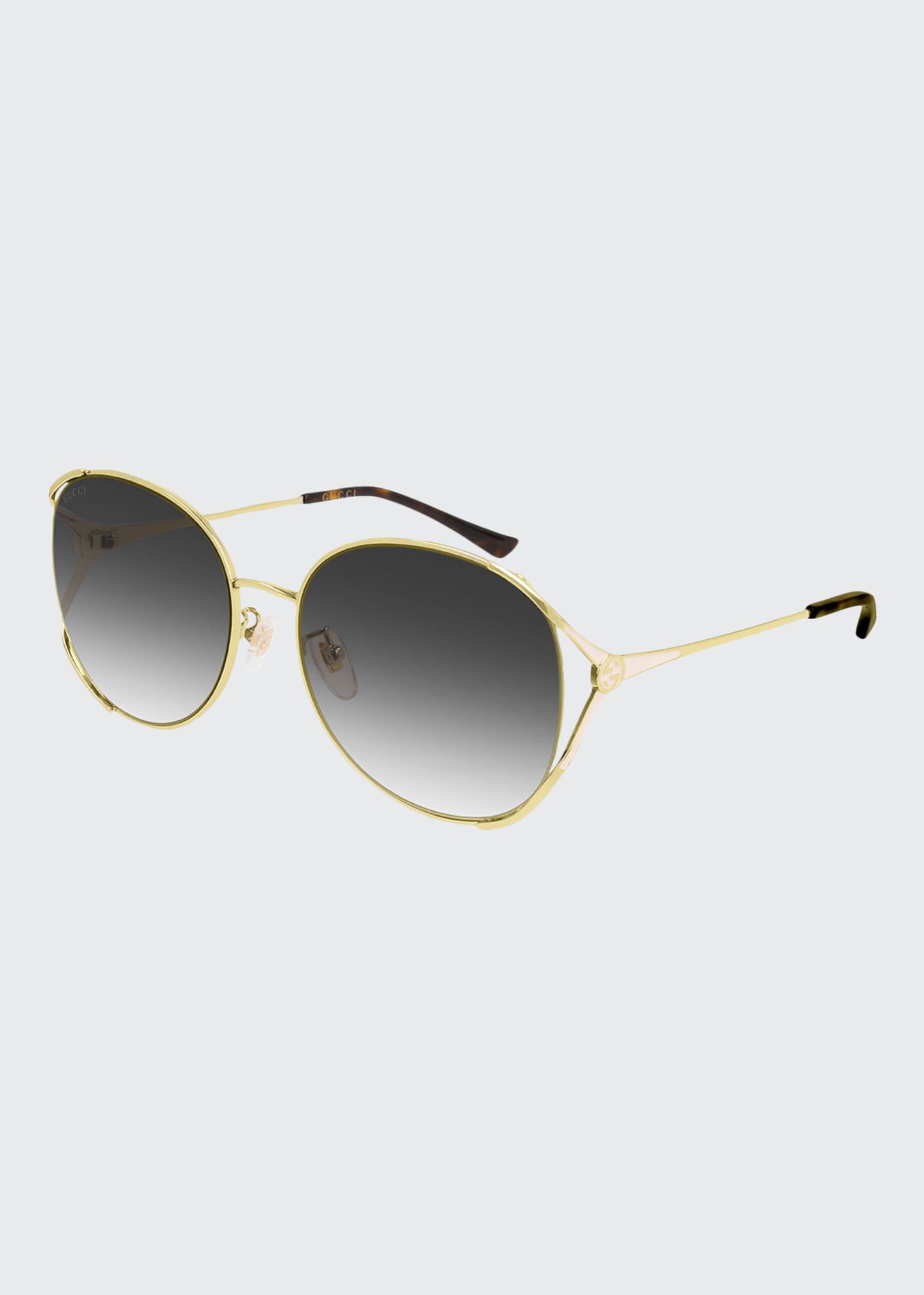 Gucci Round Metal Sunglasses - Bergdorf Goodman