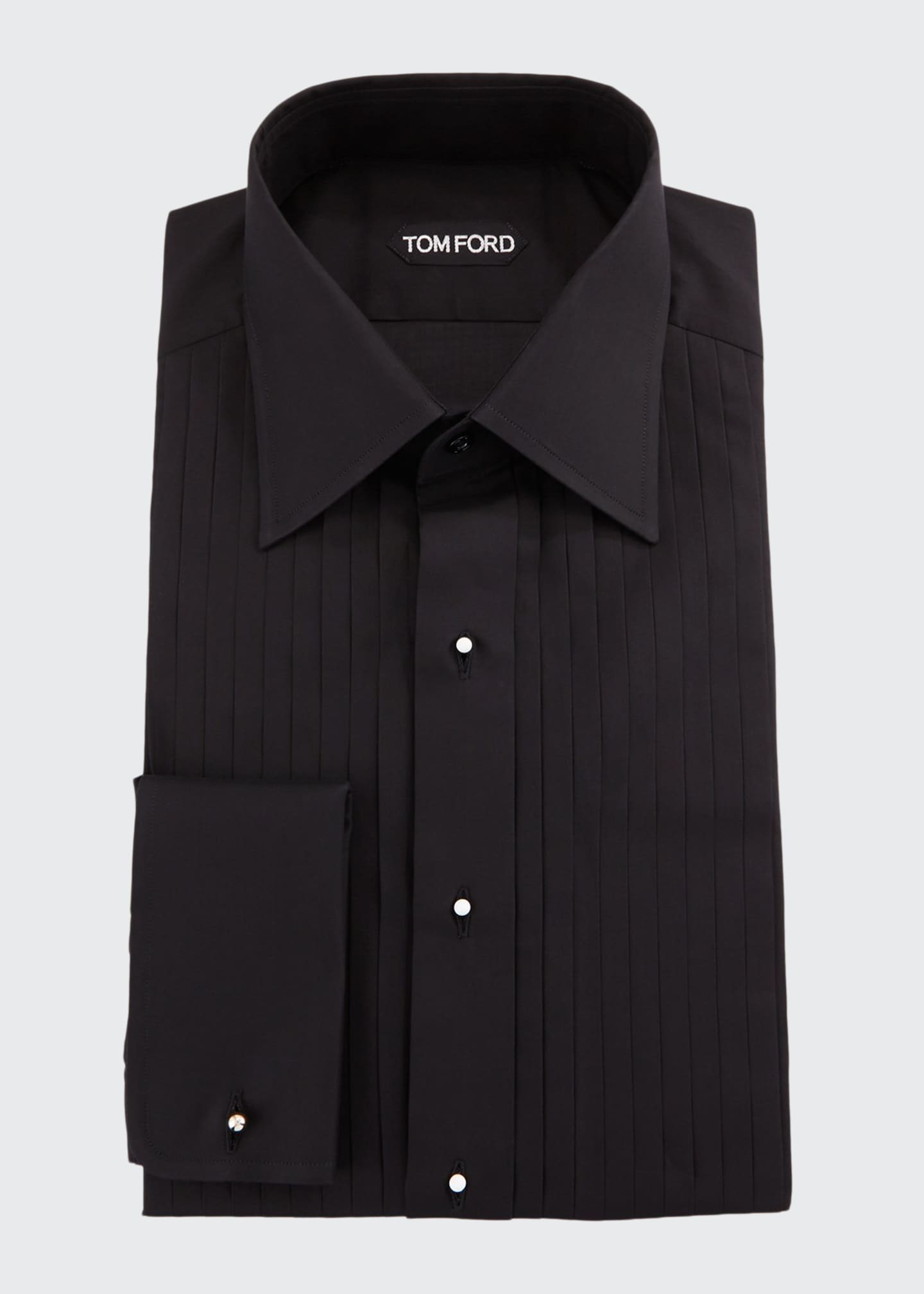 TOM FORD Men's Pleated-Bib Formal Tuxedo Shirt - Bergdorf Goodman