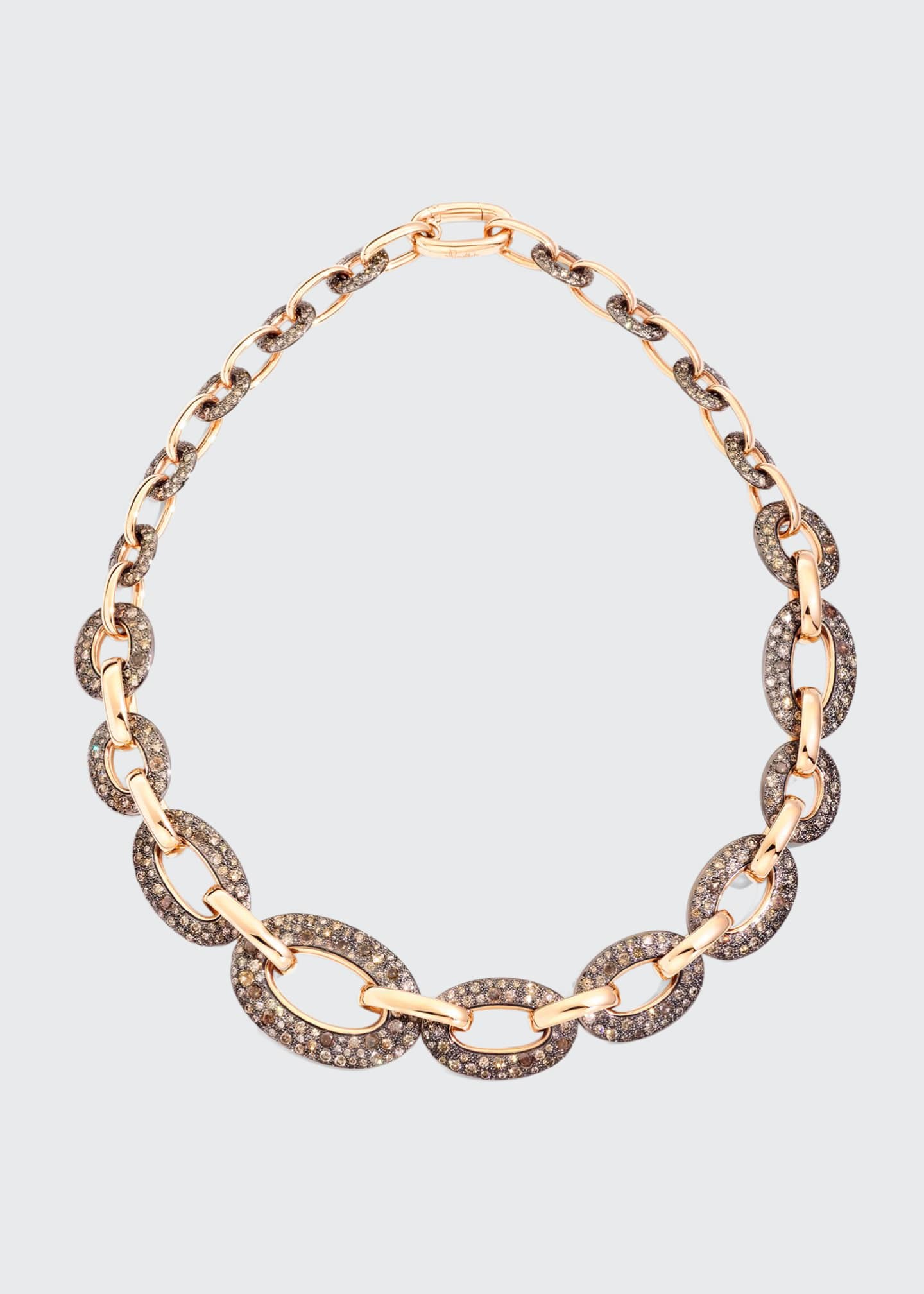 Pomellato Tango 18k Rose Gold Brown Diamond Collar