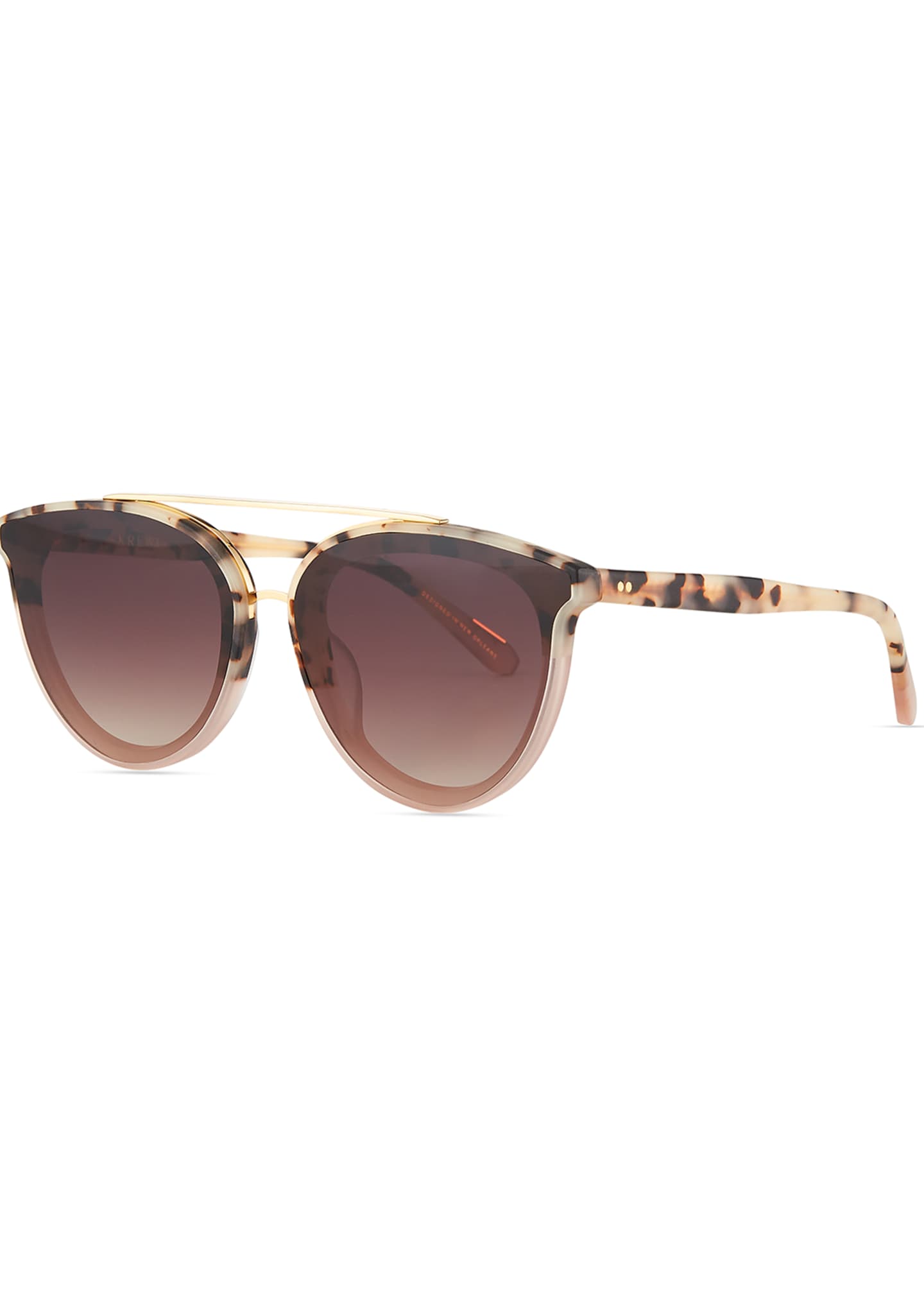 KREWE Clio Round Acetate Sunglasses Bergdorf Goodman