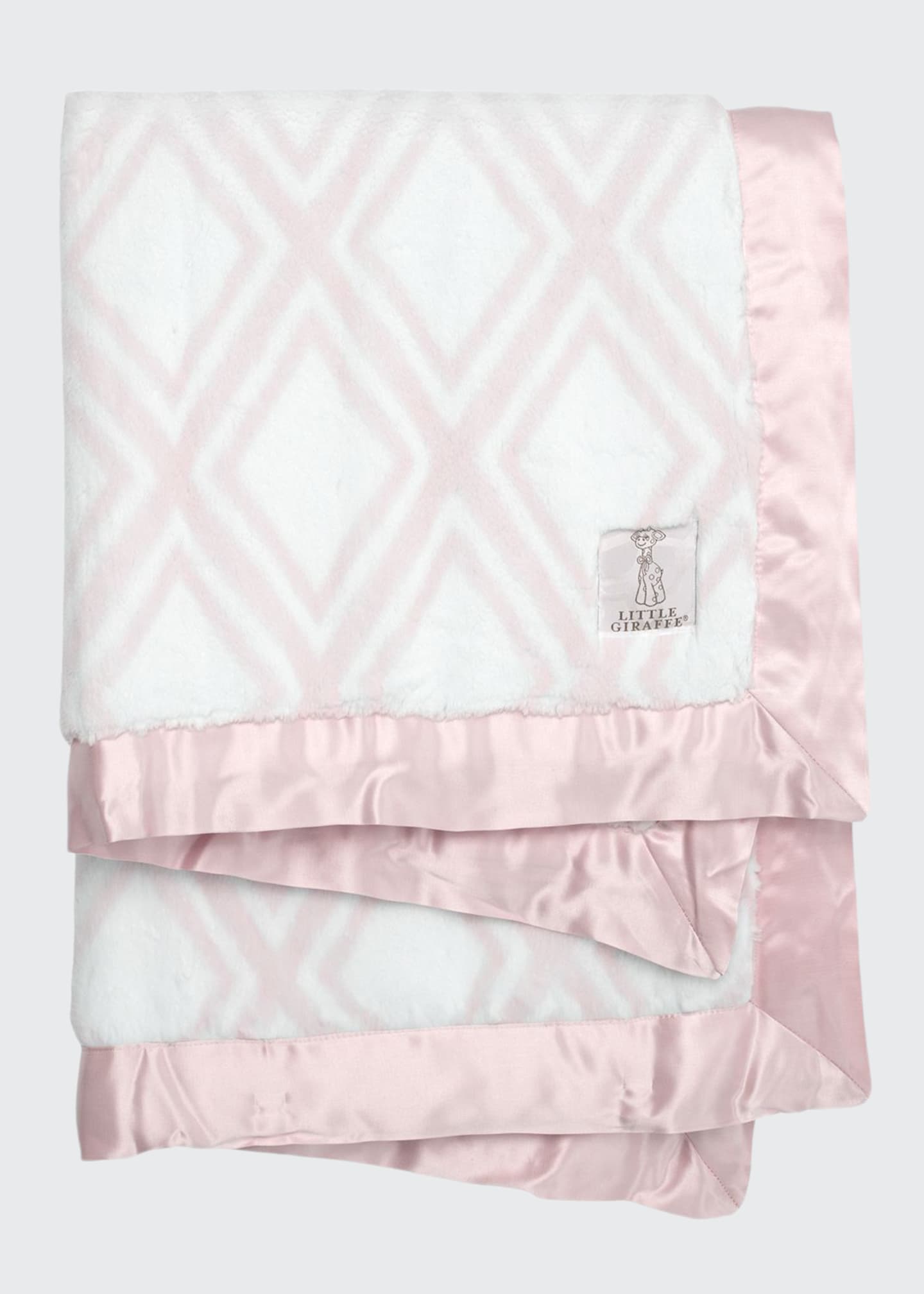 Little Giraffe Luxe Diamond Printed Plush Baby Blanket Bergdorf Goodman