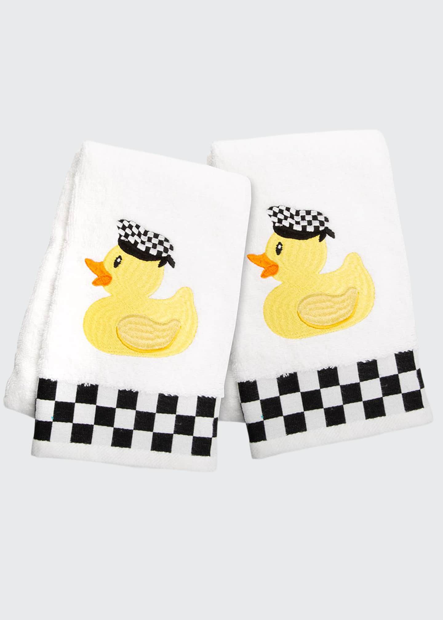MacKenzieChilds Rubber Ducky Hand Towels Set Of 2 Bergdorf Goodman
