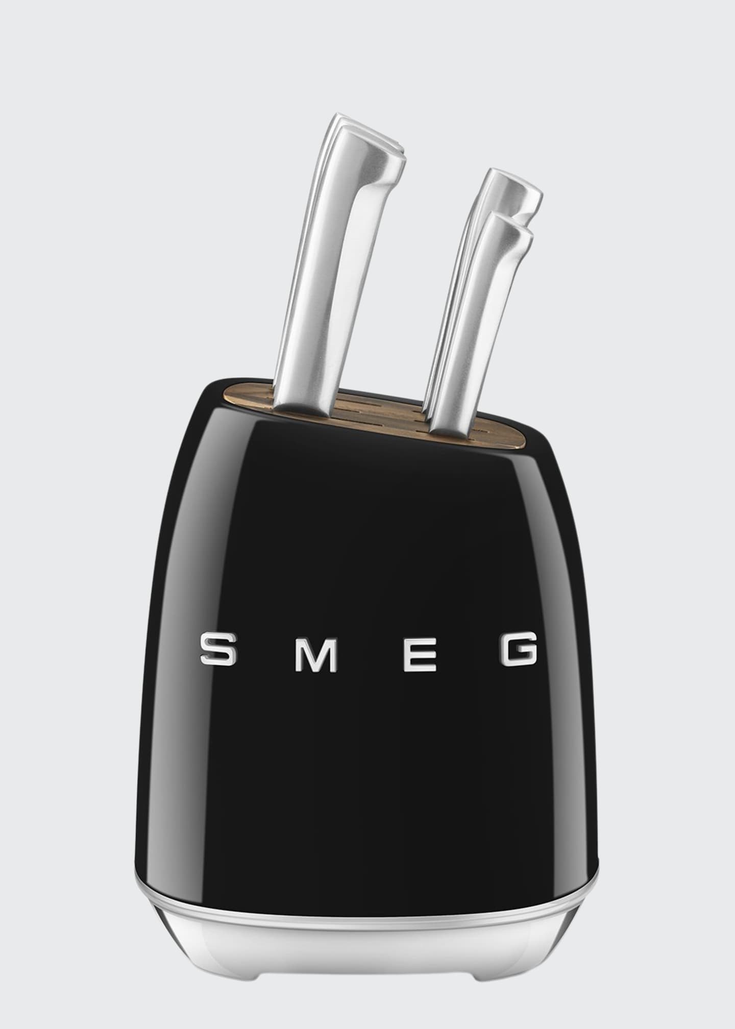 Smeg 7Piece Knife Block Set, Black Bergdorf Goodman