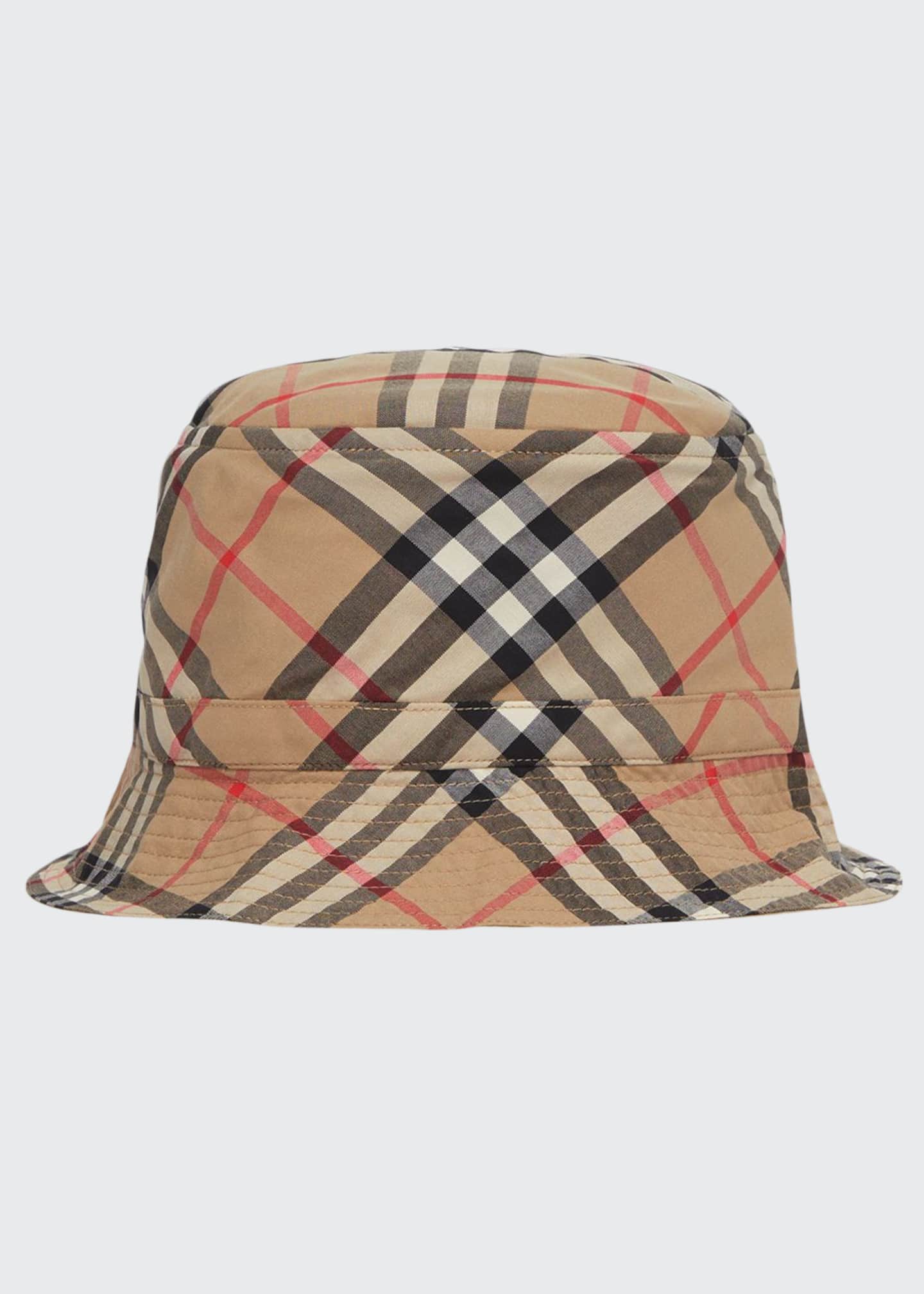 Burberry Kid's Gabriel Vintage Check Bucket Hat, Size S-M