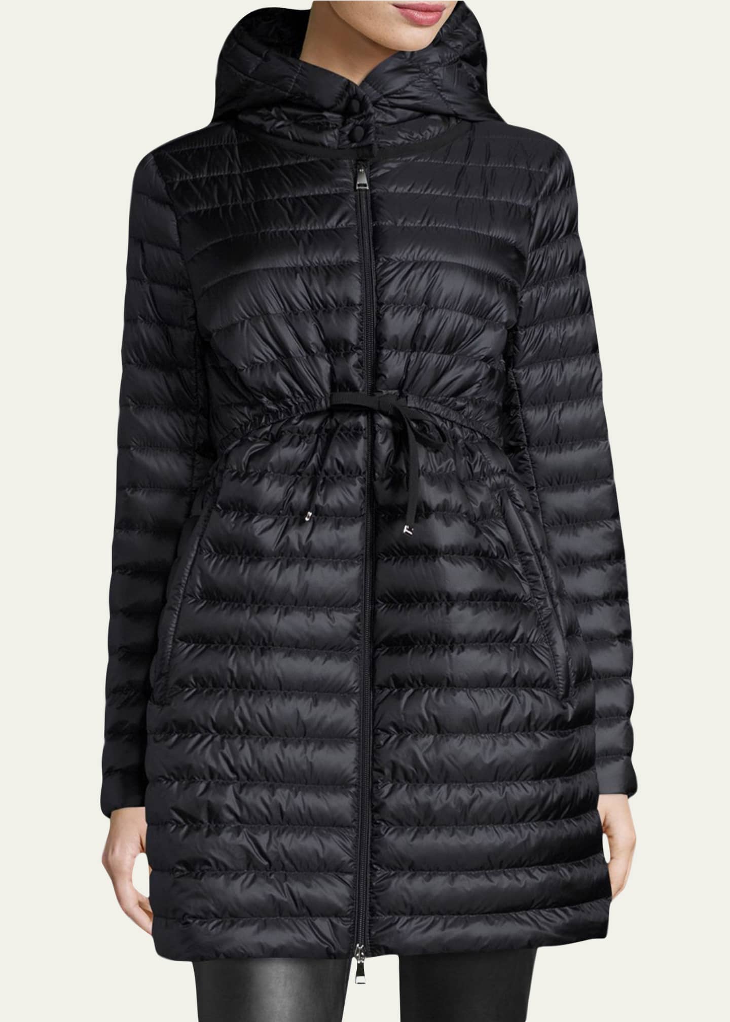 moncler barbel hooded puffer coat