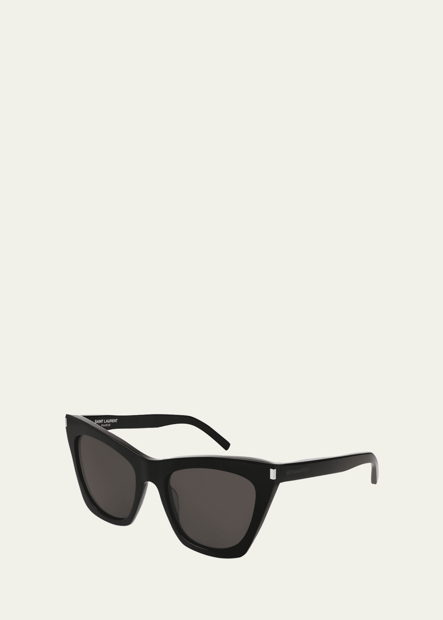 Saint Laurent Kate Cat-Eye Acetate Sunglasses, Black - Bergdorf Goodman