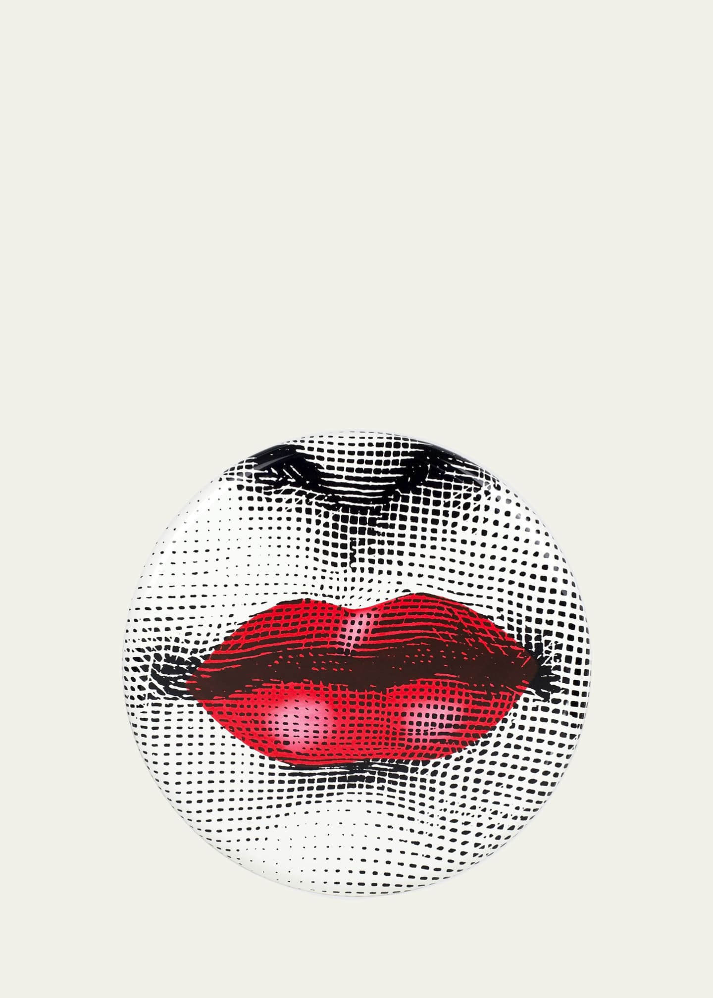 Fornasetti Bocca Red Lips Stool Image 1 of 2