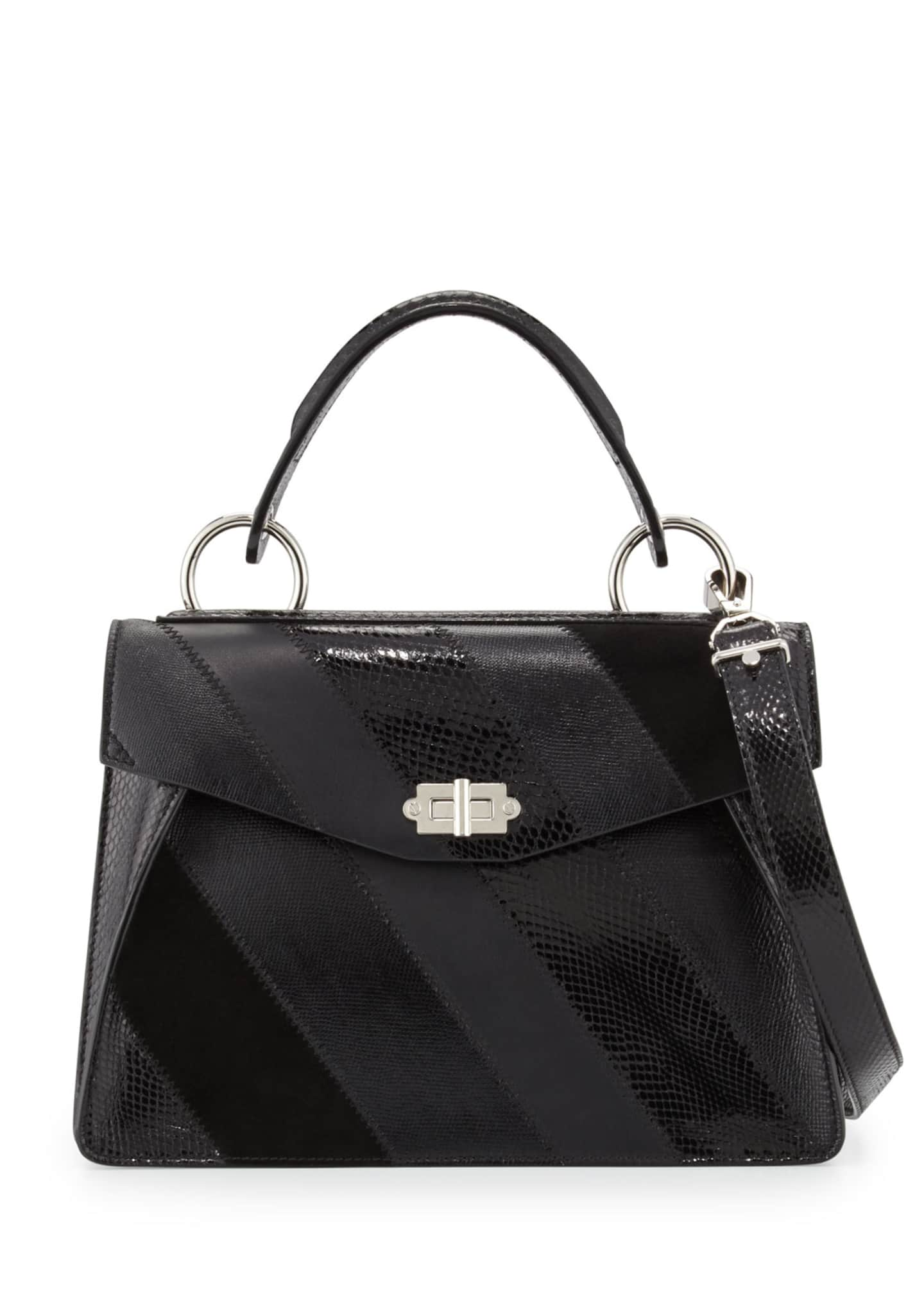 Chloe Marcie Medium Satchel Bag, Black