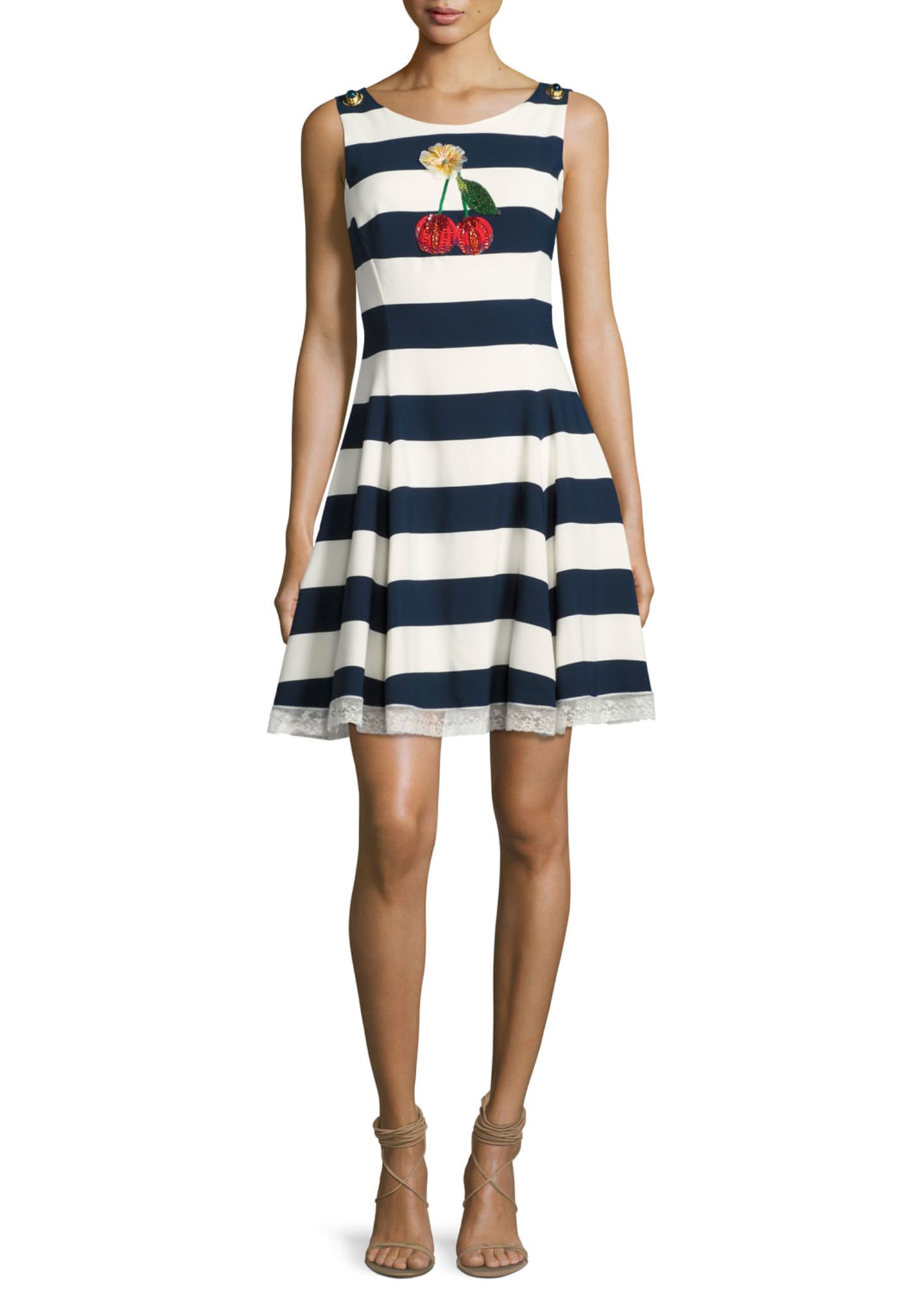 Dolce and gabbana striped dress best sale
