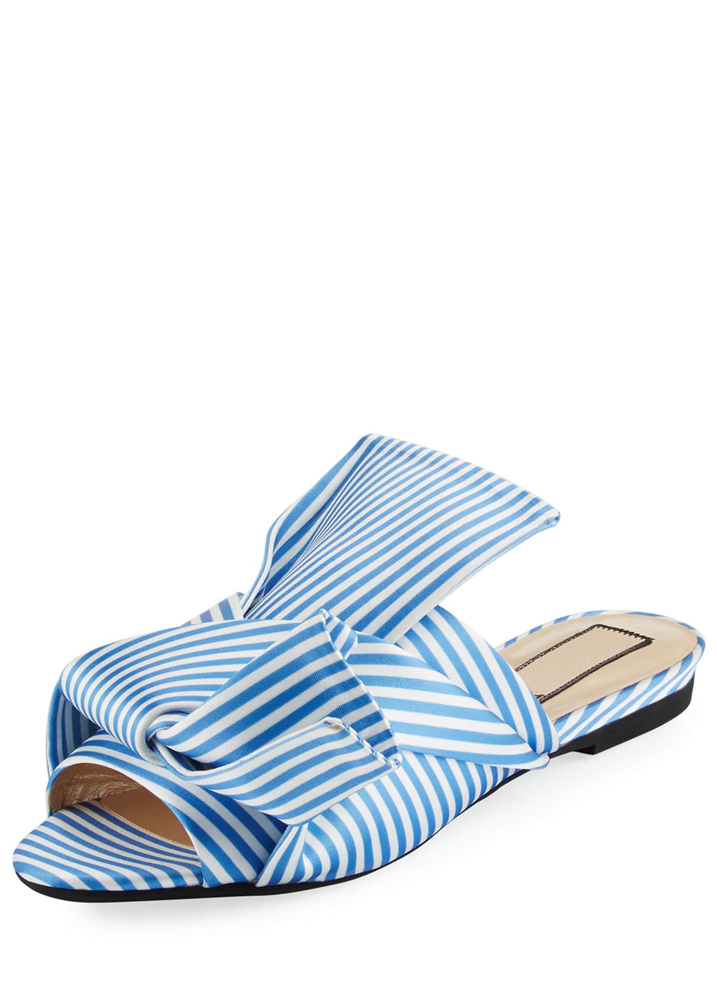 Satin slide shop sandals