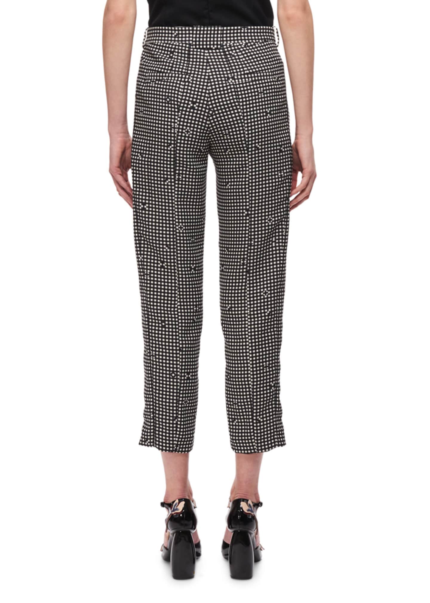 Gingham cigarette hot sale pants