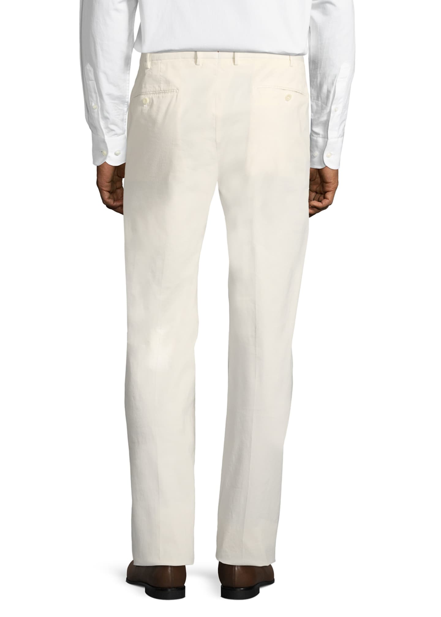 Incotex Benn Standard-Fit Stretch Cotton/Silk Pants - Bergdorf Goodman