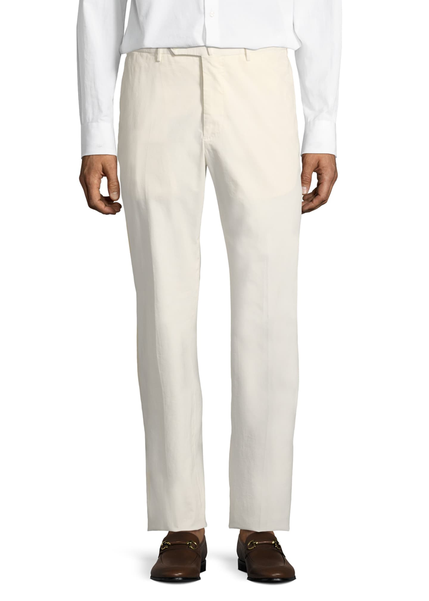 Incotex Benn Standard-Fit Stretch Cotton/Silk Pants - Bergdorf Goodman