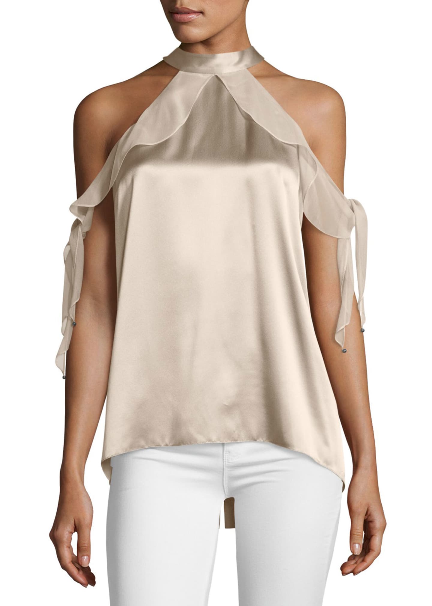 Tahari cold shoulder top online