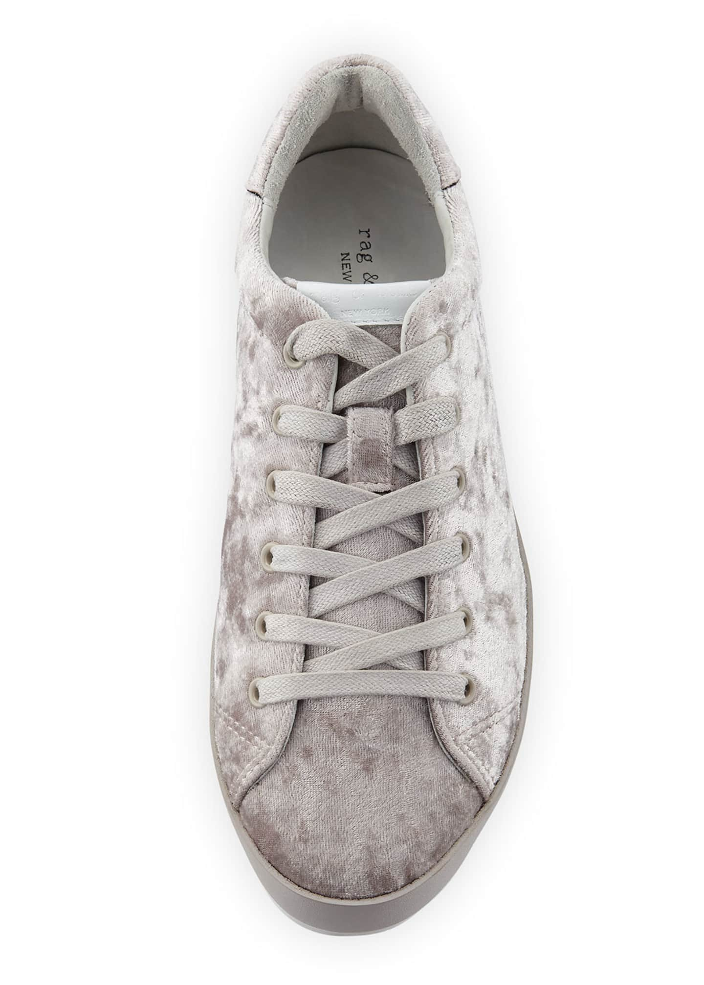 Rag & Bone RB1 Low-Top Velvet Low-Top Sneakers - Bergdorf Goodman