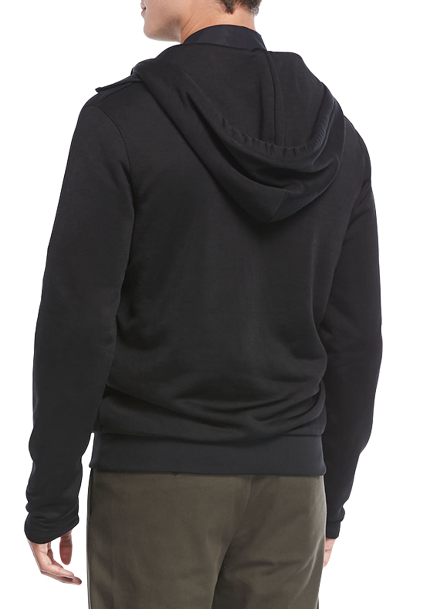 Vince ZipFront CottonBlend Hoodie Bergdorf Goodman