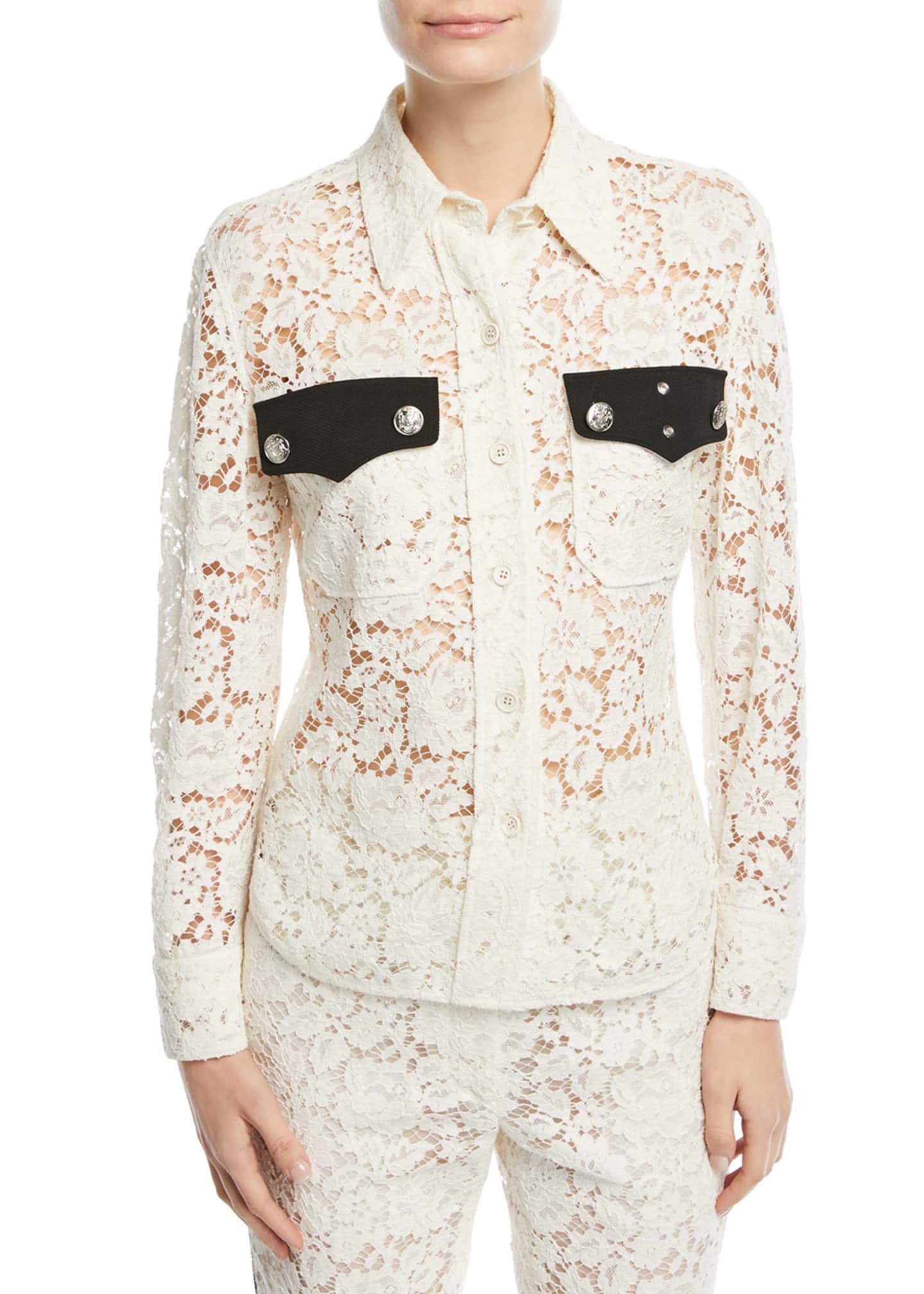Western Style Lace Blouse