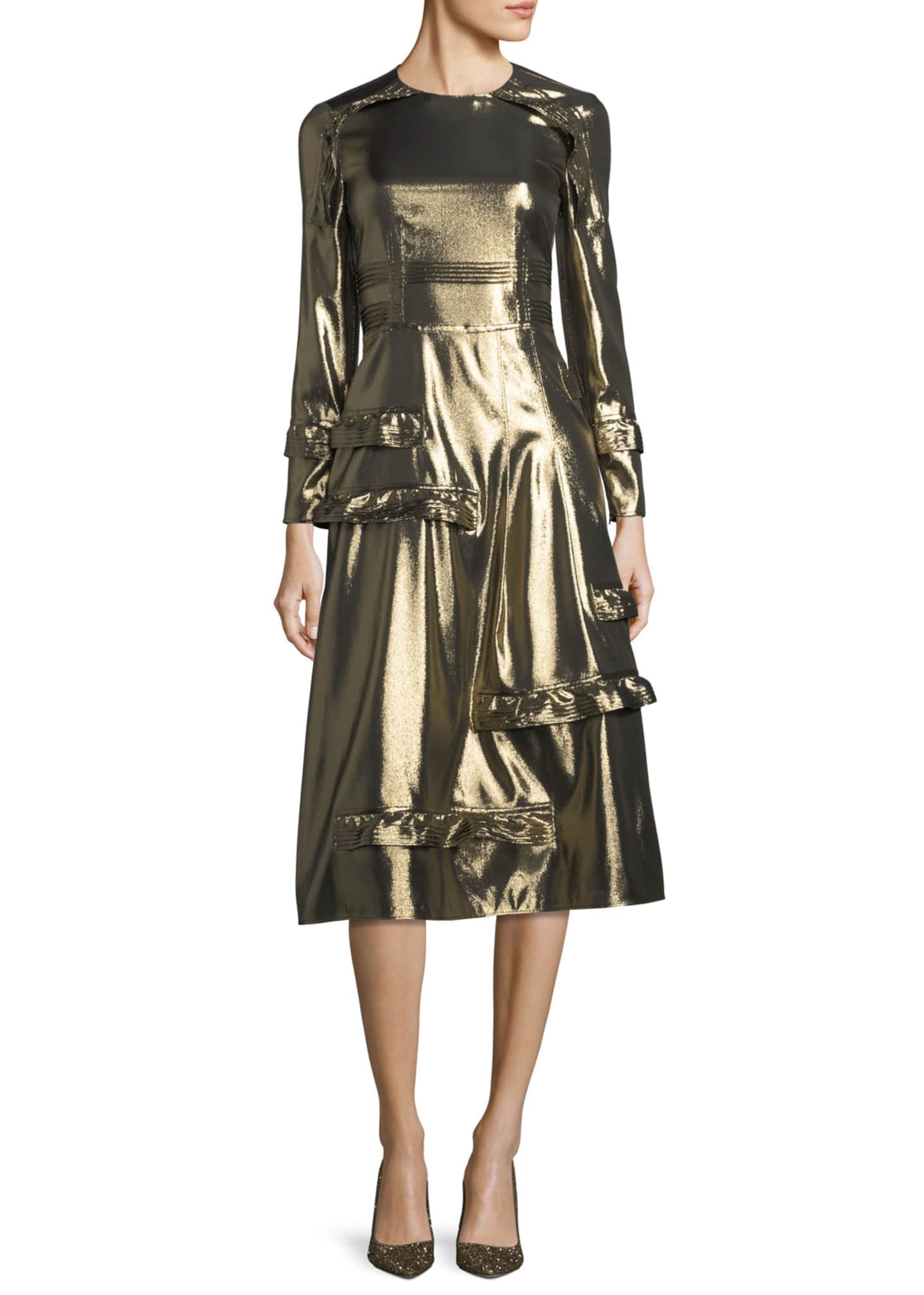Burberry metallic dress online