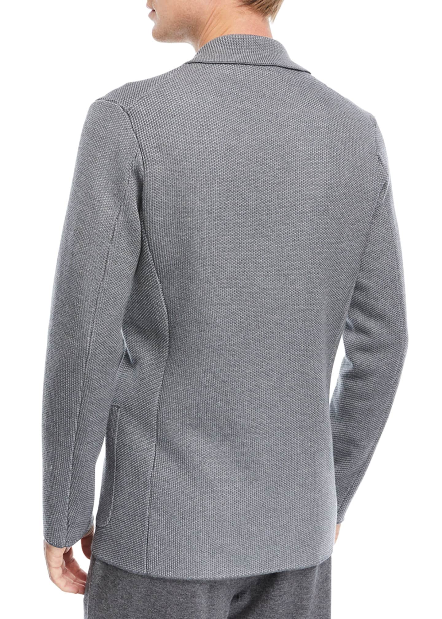 Ermenegildo Zegna TexturedKnit Jersey Jacket Bergdorf Goodman