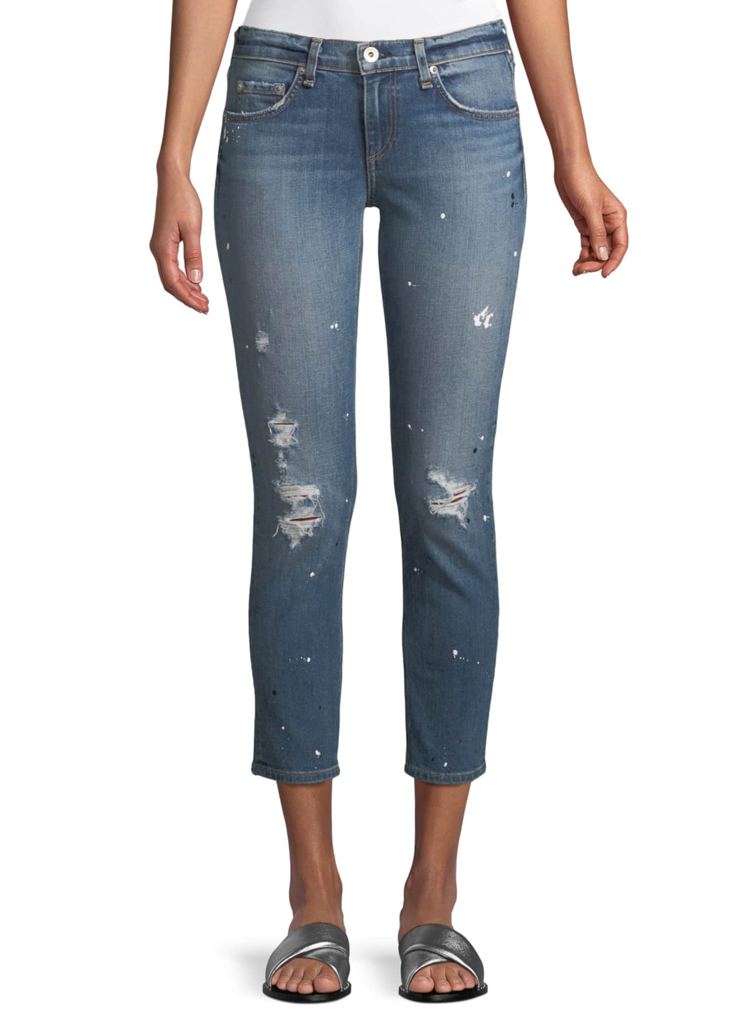 Rag and bone paint splatter jeans on sale