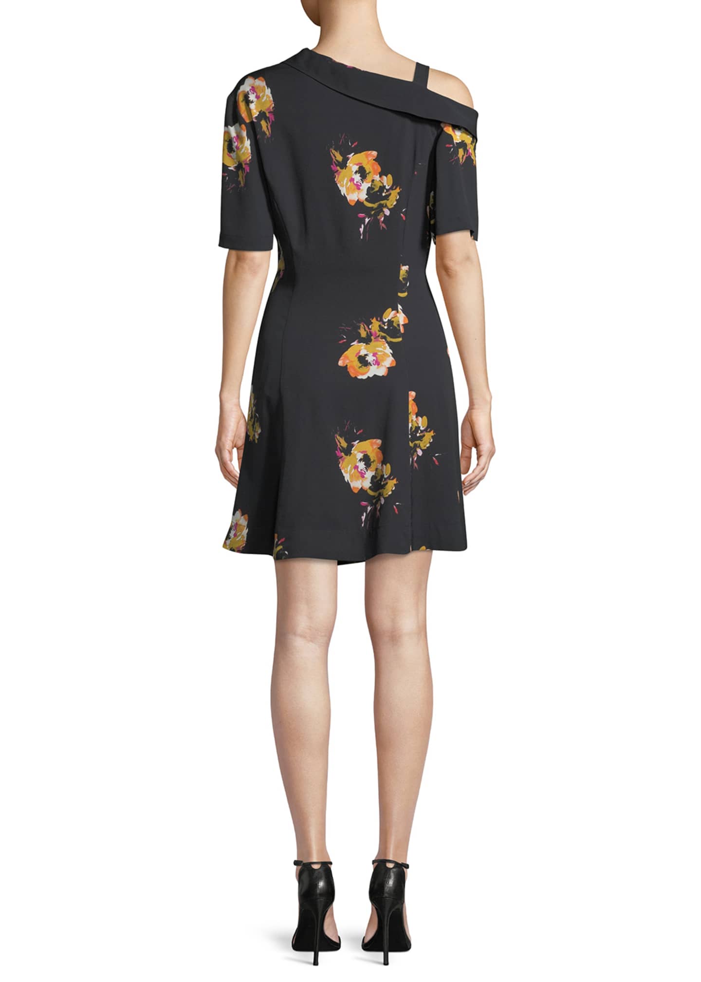 A.L.C. Lucia Off the Shoulder Floral Silk Mini Dress Bergdorf