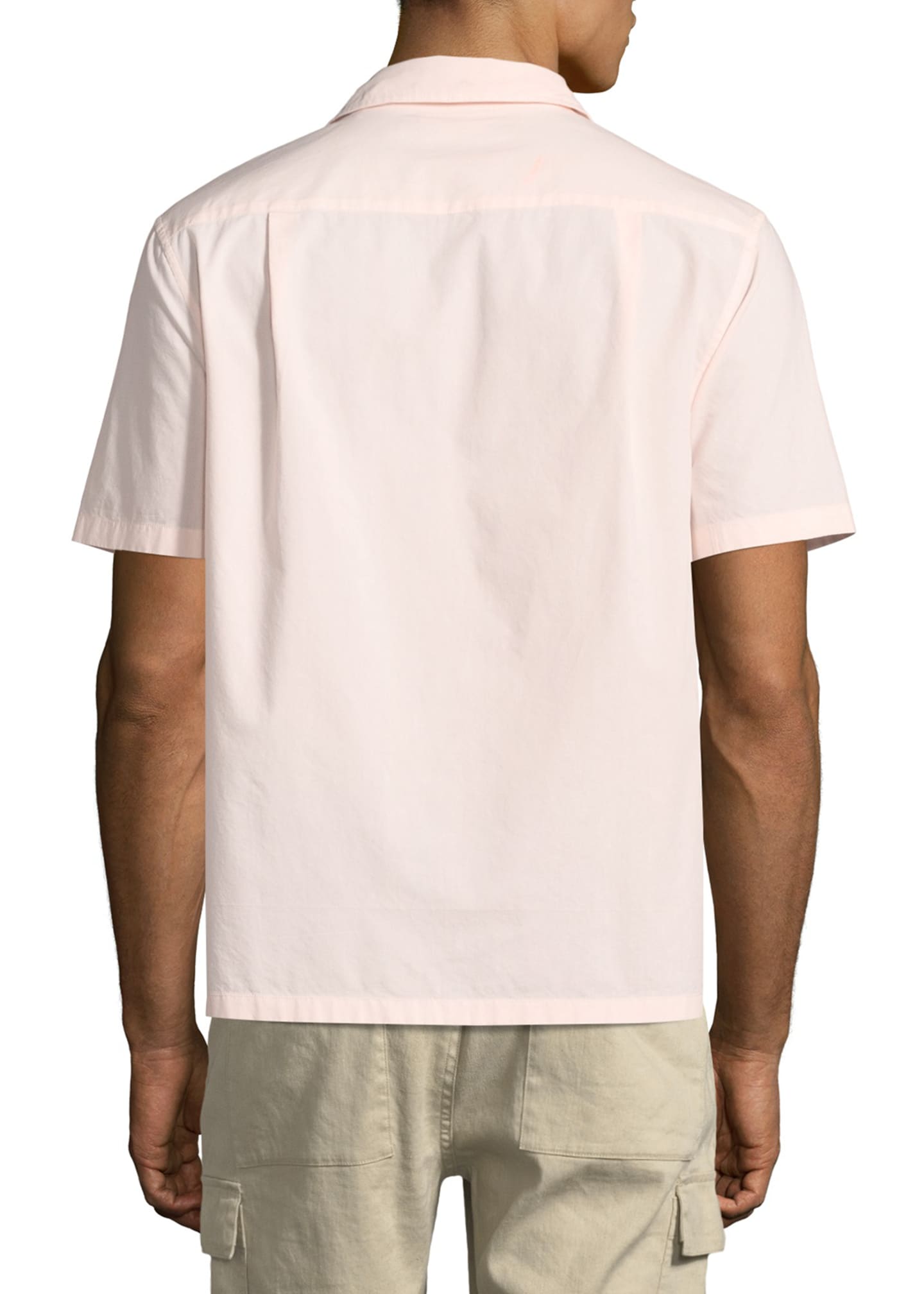 Vince Men's Poplin Short-Sleeve Cabana Shirt - Bergdorf Goodman