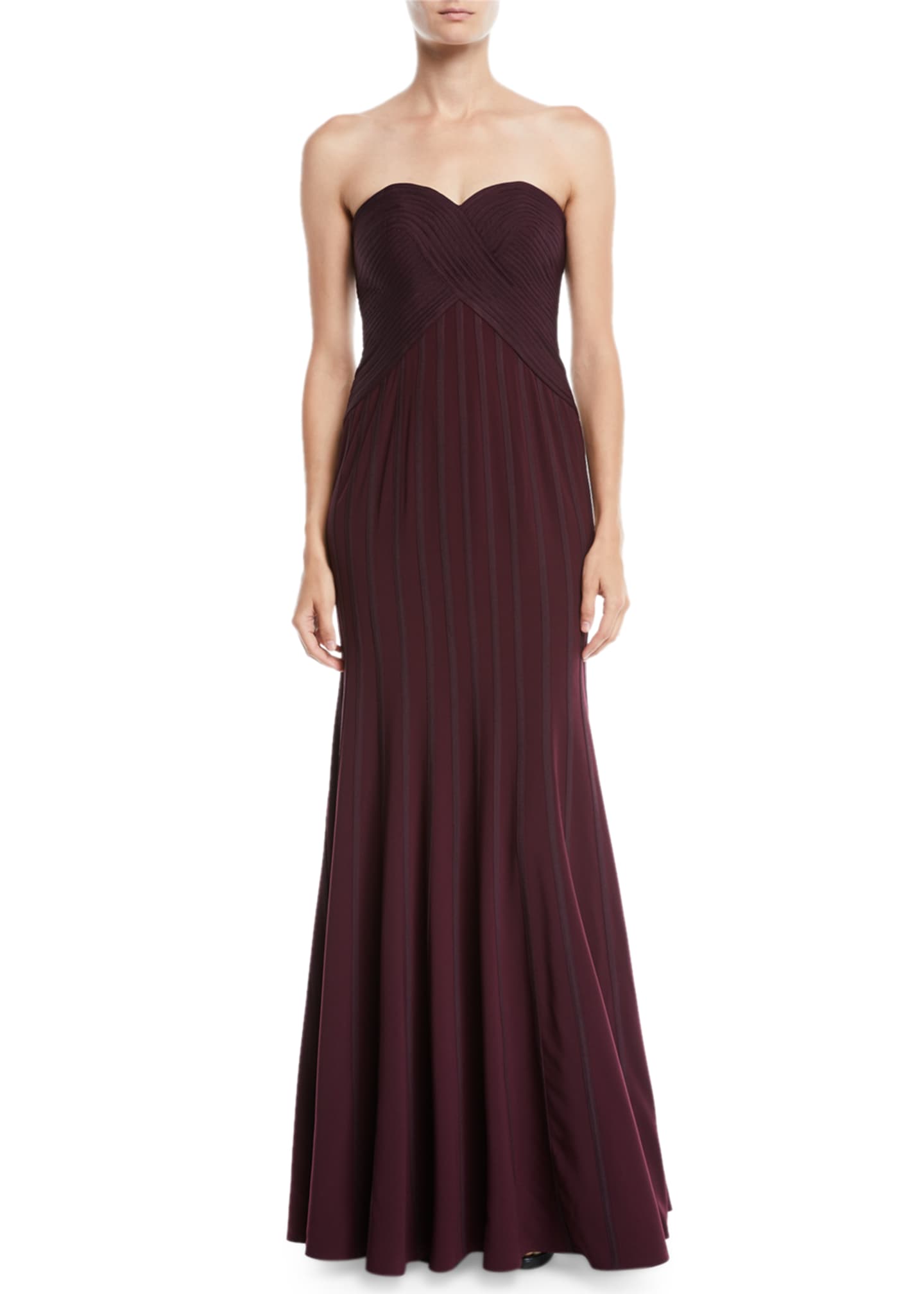 strapless flowy dress