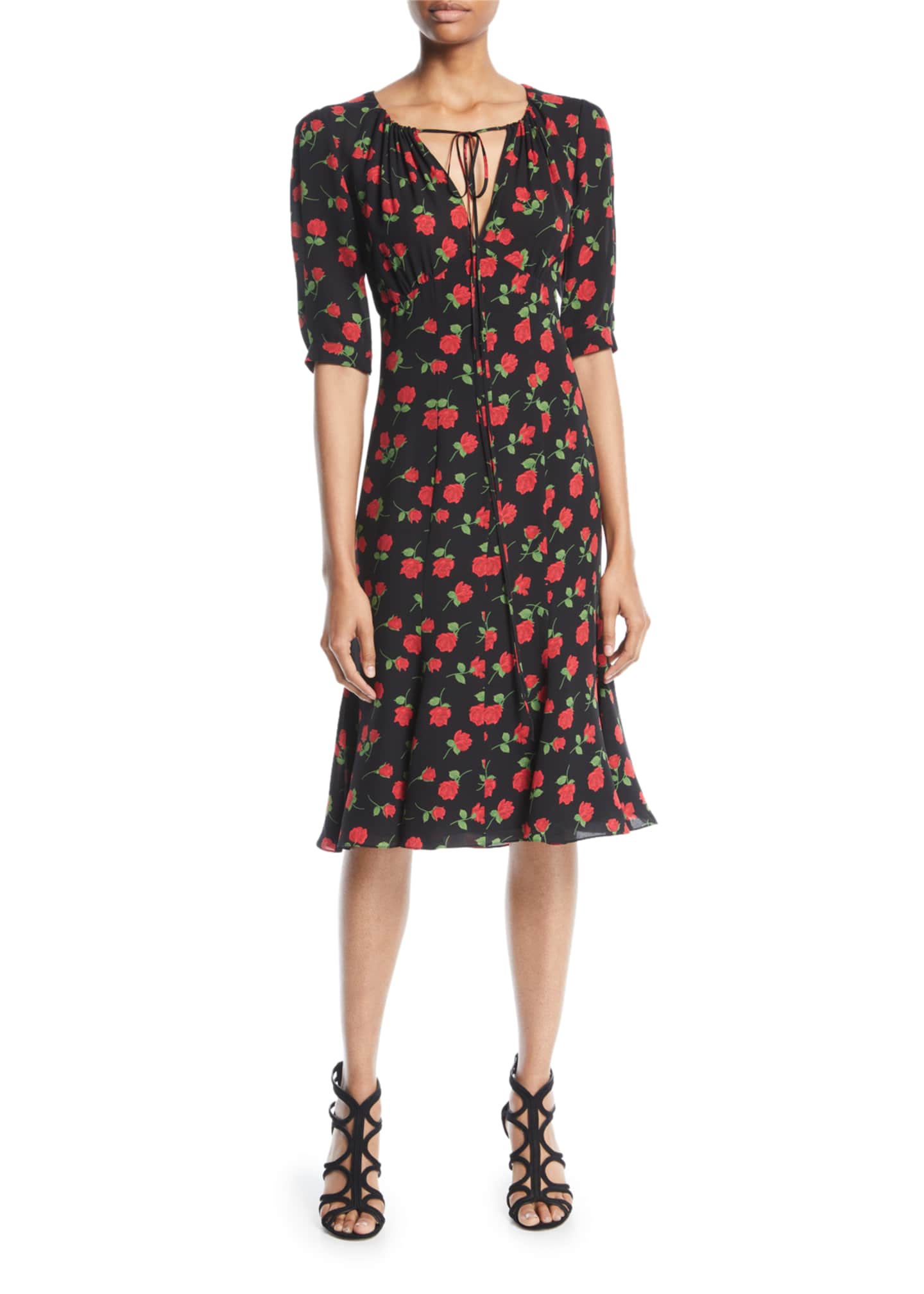Michael kors rose print dress top