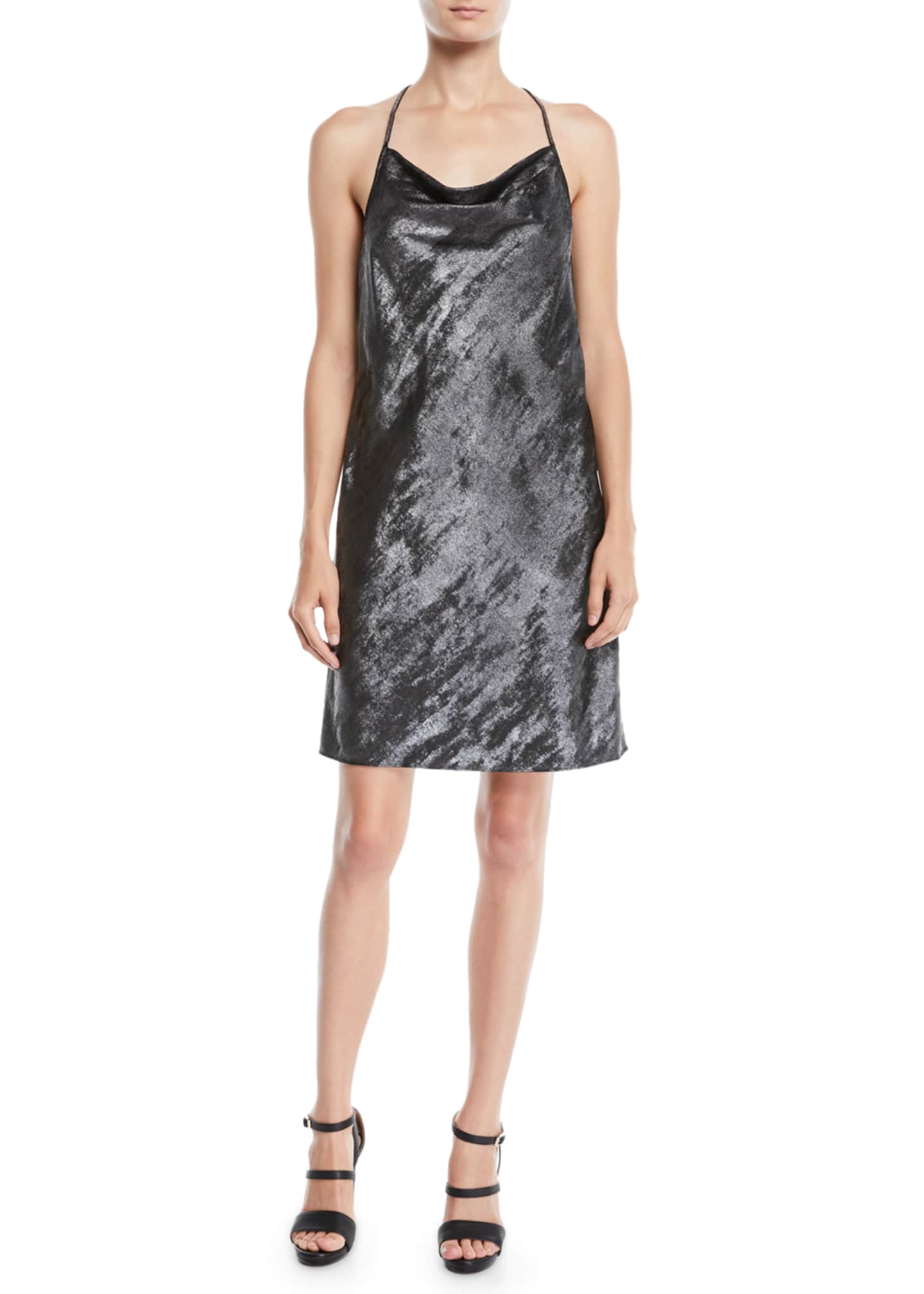 Halston heritage georgette dress store