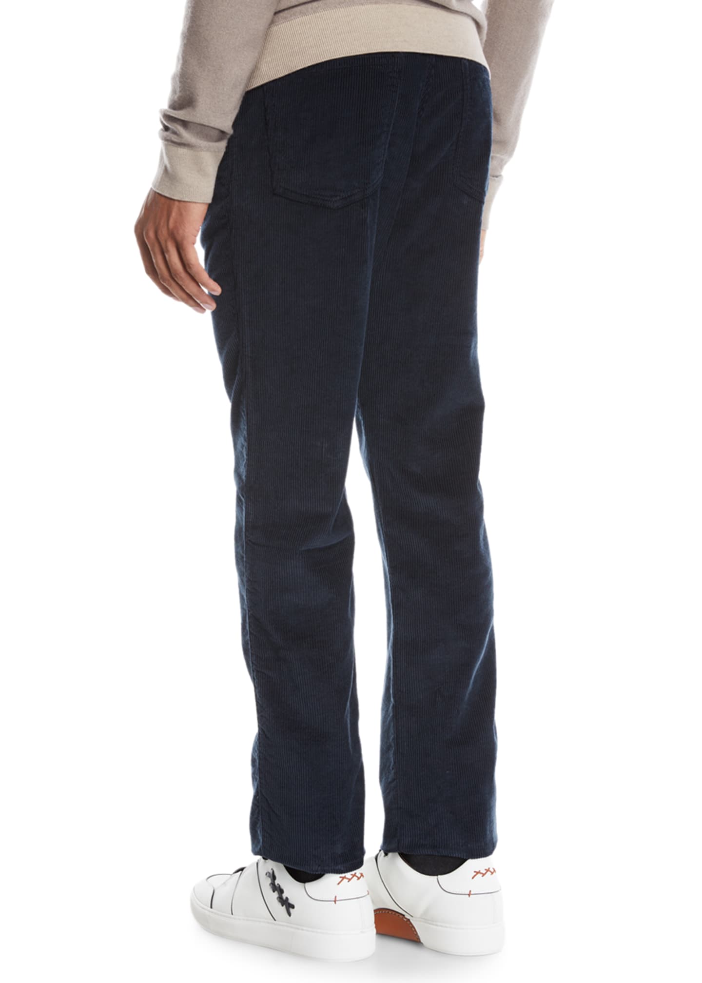 Ermenegildo Zegna Men's WideWale Corduroy Pants, Navy Bergdorf Goodman