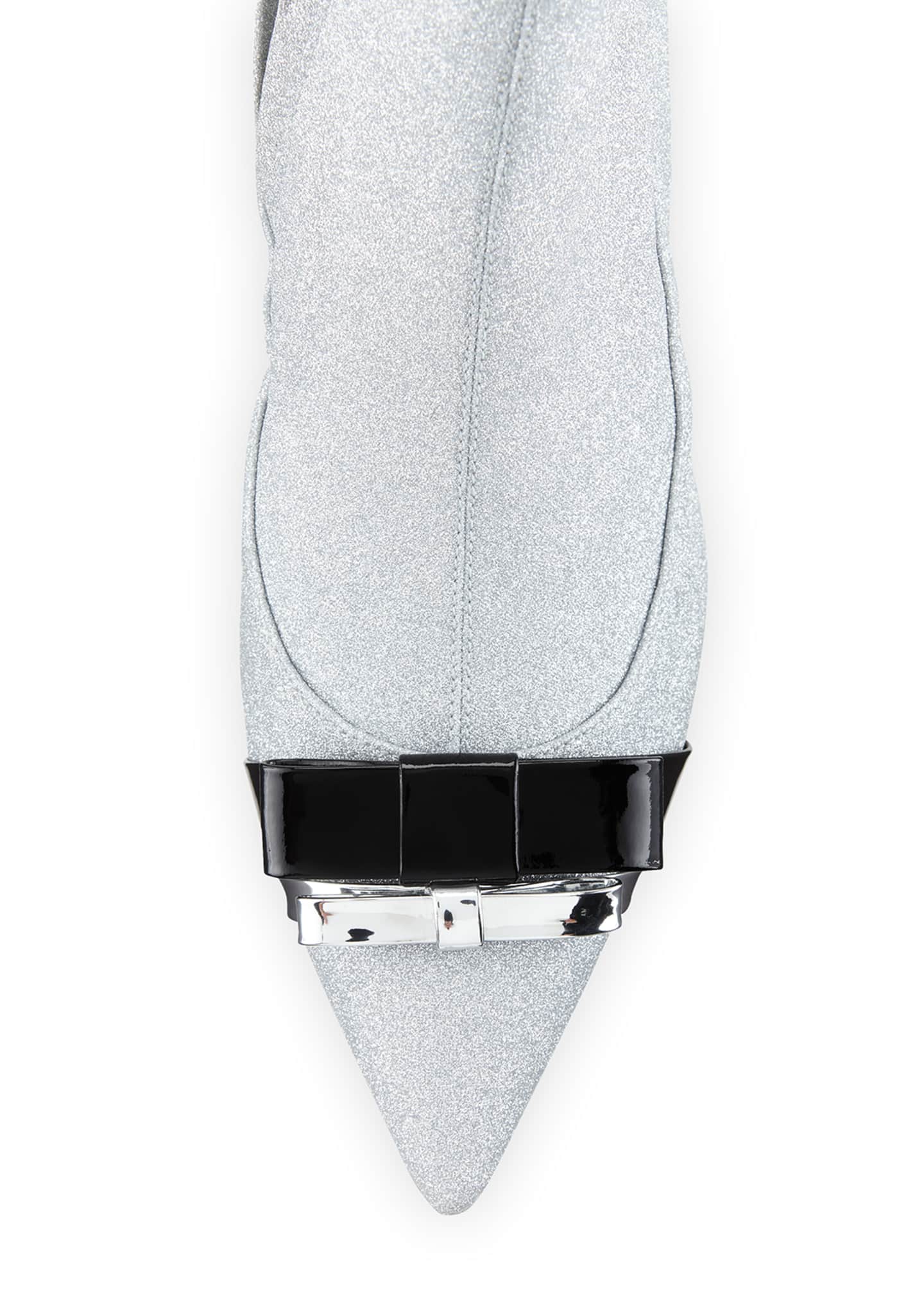 Sophia ster Andie Glitter Double Bow Booties Bergdorf Goodman