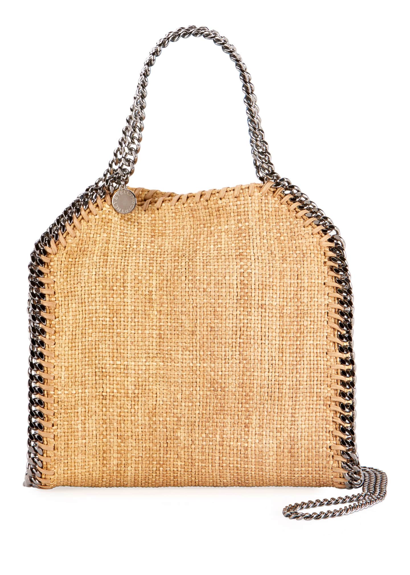 falabella raffia tote