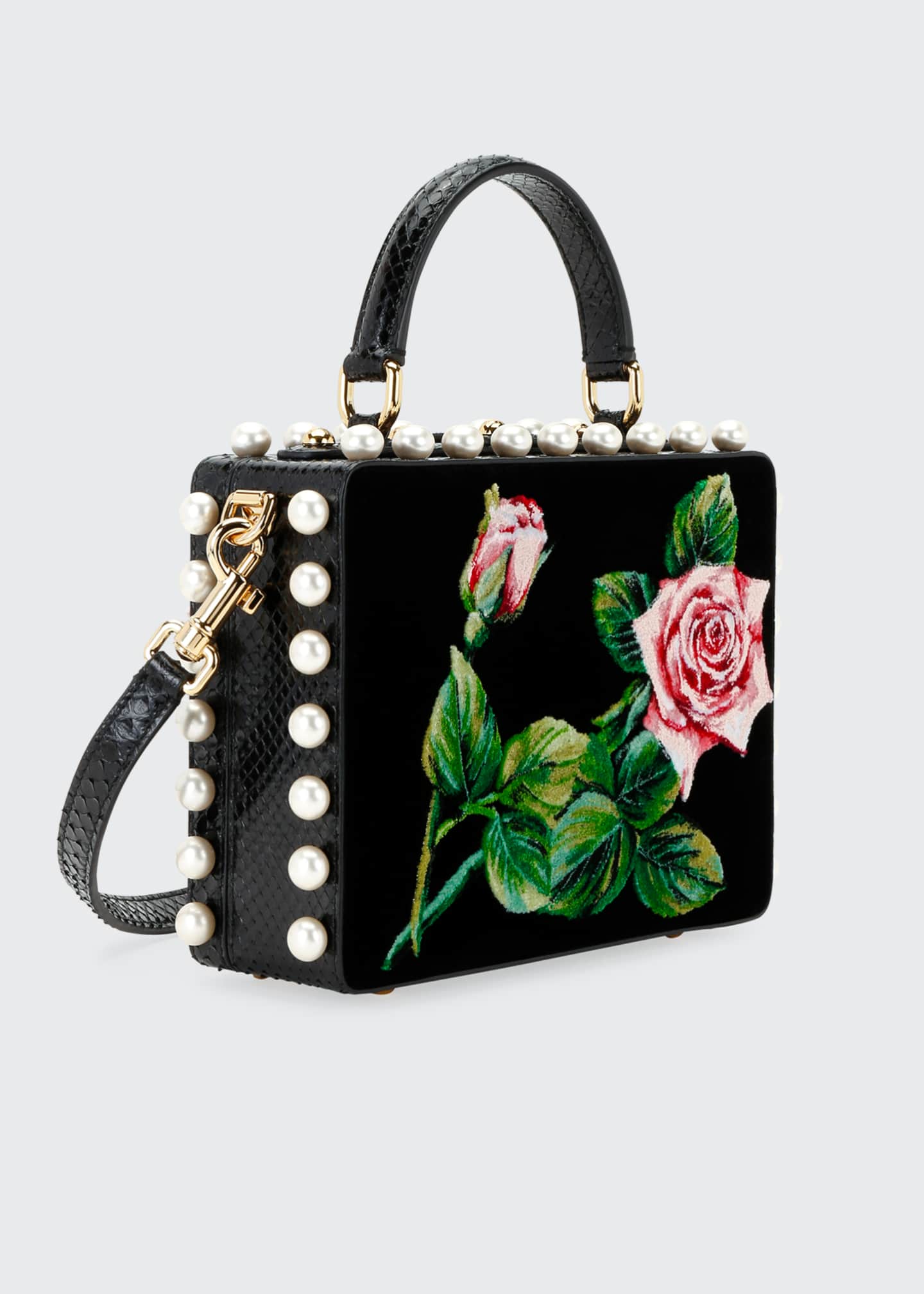 Dolce & Gabbana Tropical Rose Mini Top-Handle Bag - Bergdorf Goodman