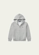 Cotton blend fleece hoodie ralph lauren outlet