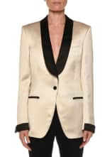 TOM FORD Liquid-Gabardine Contrast-Trimmed Tuxedo Jacket and Matching ...
