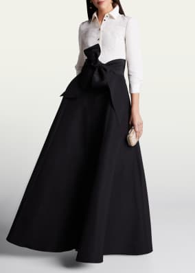 Icon Two-Tone Trench Gown